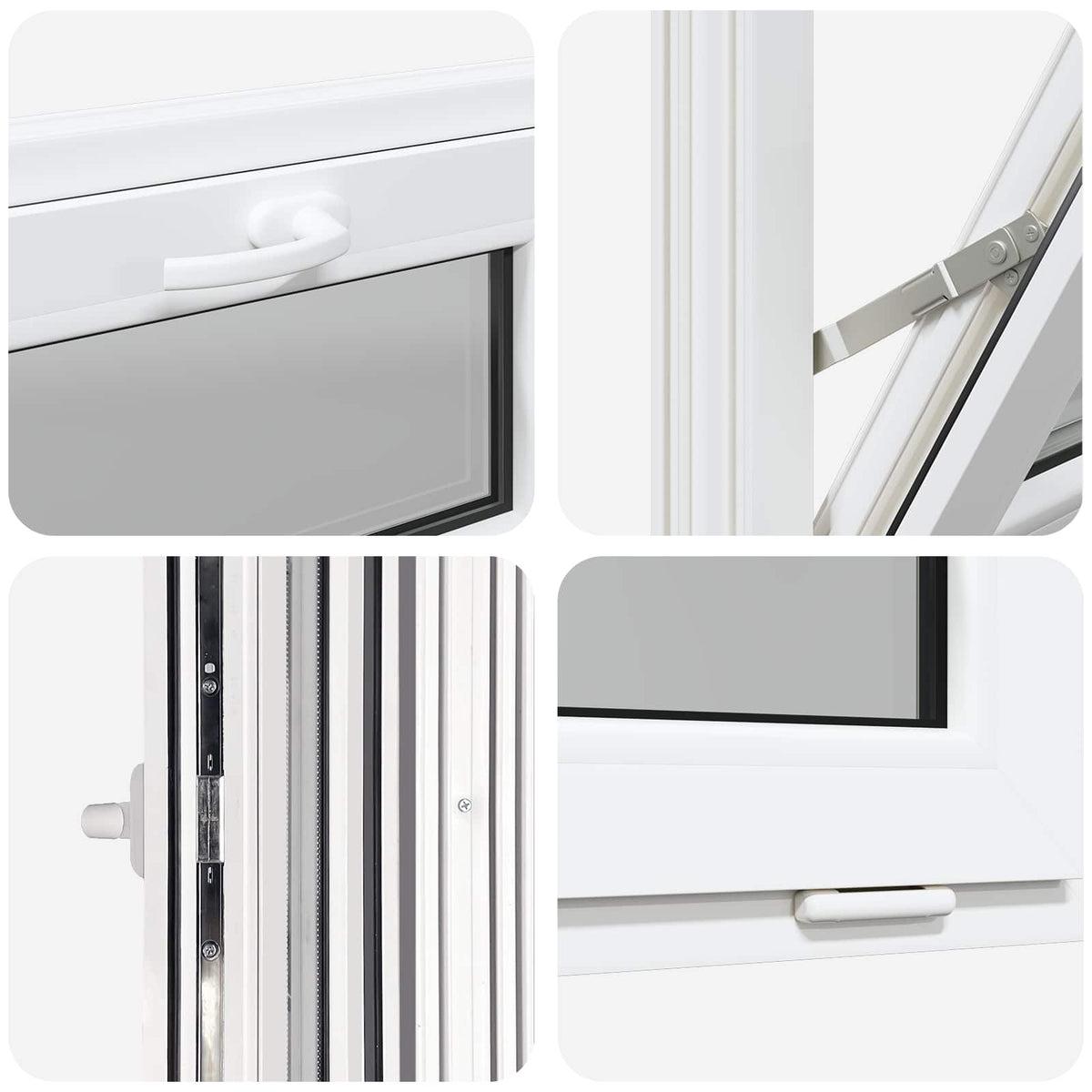 Prozor za podrum RISOR 60 x 40 cm PVC i staklo Bijela