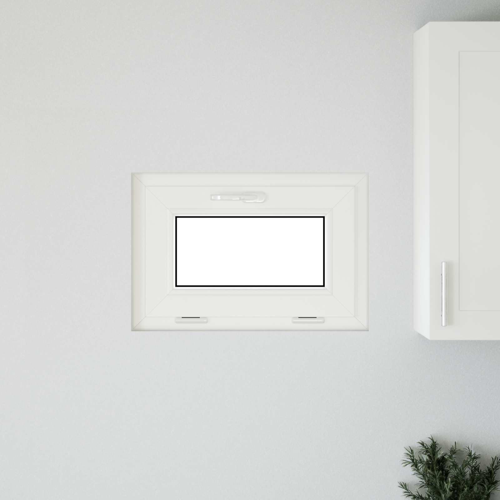Prozor za podrum RISOR 60 x 40 cm PVC i staklo Bijela