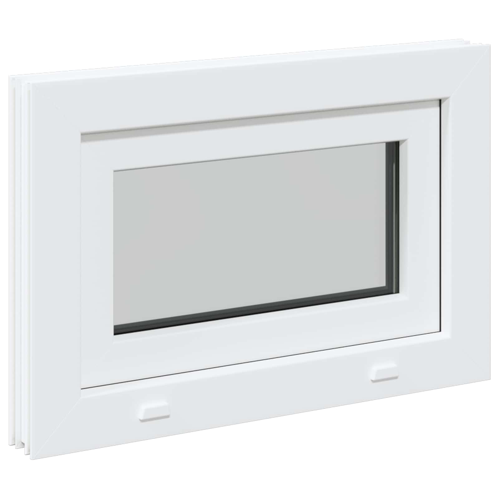 Prozor za podrum RISOR 60 x 40 cm PVC i staklo Bijela