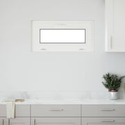 Prozor za podrum RISOR 80 x 40 cm PVC i staklo Bijela