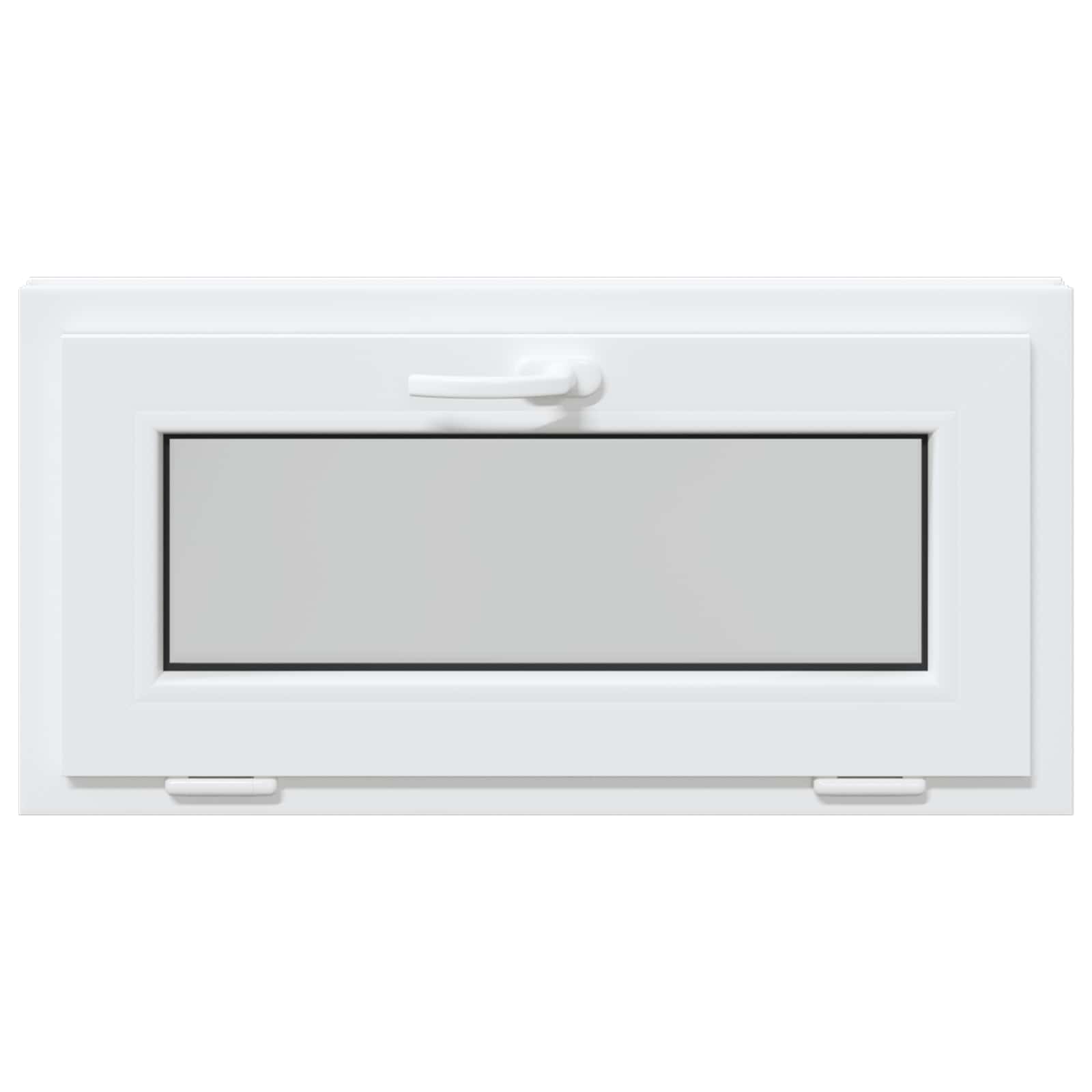 Prozor za podrum RISOR 80 x 40 cm PVC i staklo Bijela