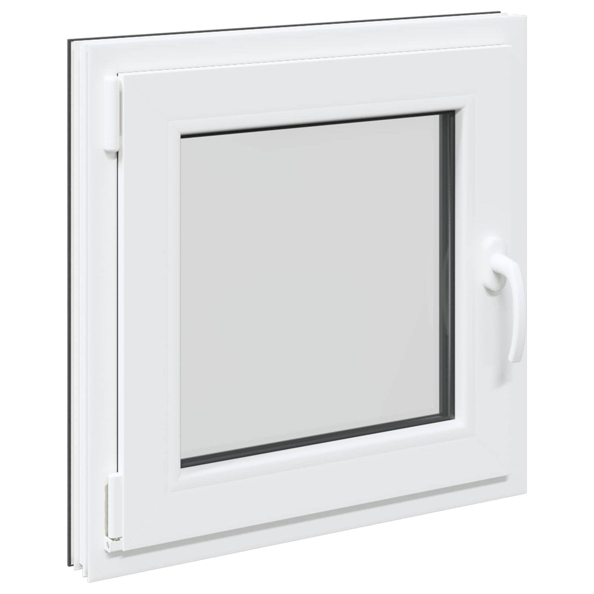 Prozor za podrum RISOR 50 x 50 cm PVC i staklo Antracit