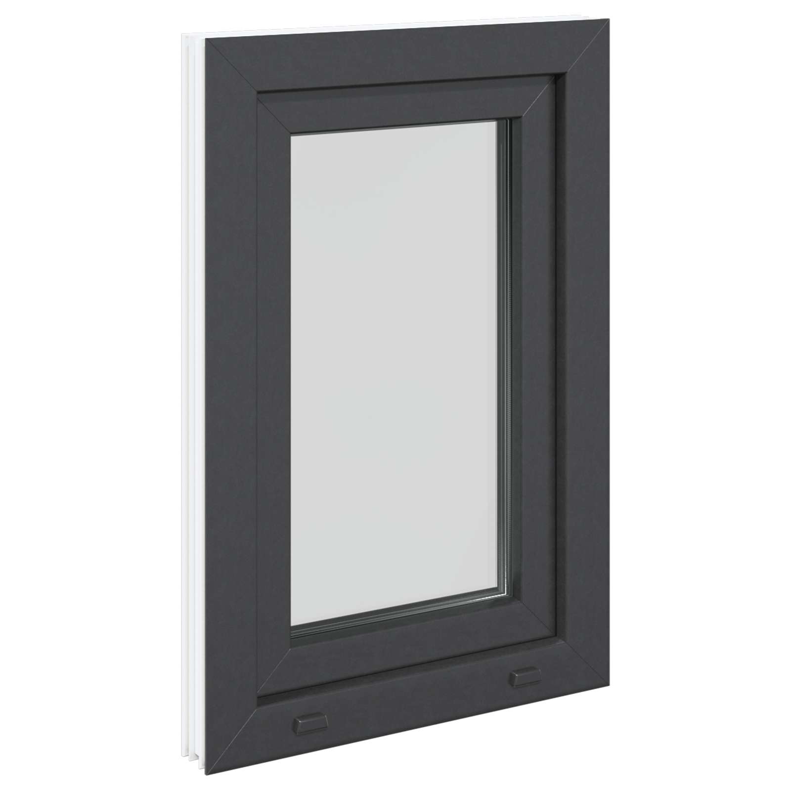 Prozor za podrum RISOR 50 x 75 cm PVC i staklo Antracit