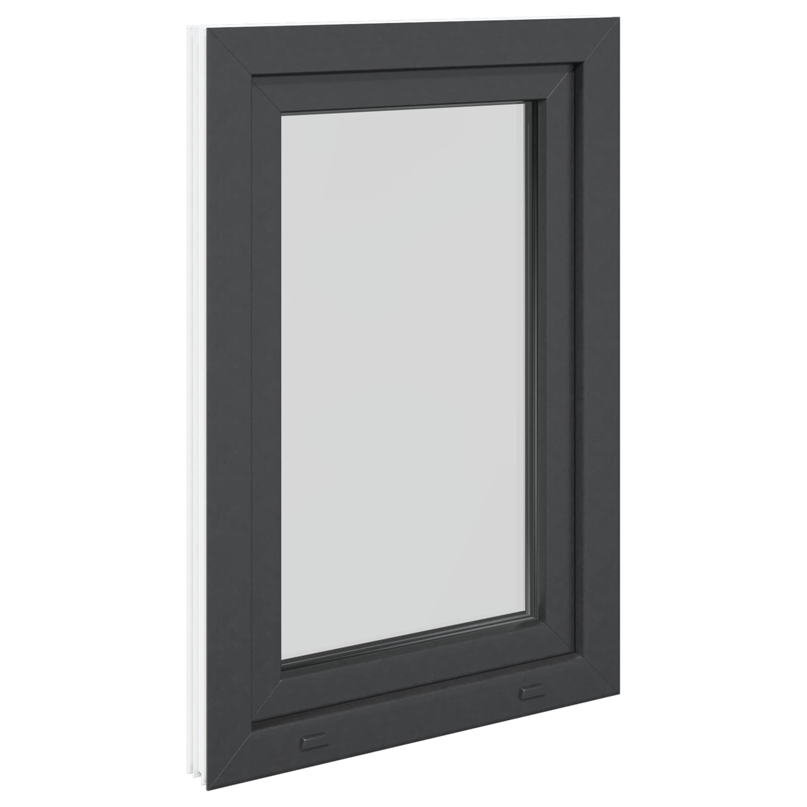 Prozor za podrum RISOR 60 x 100 cm PVC i staklo Antracit