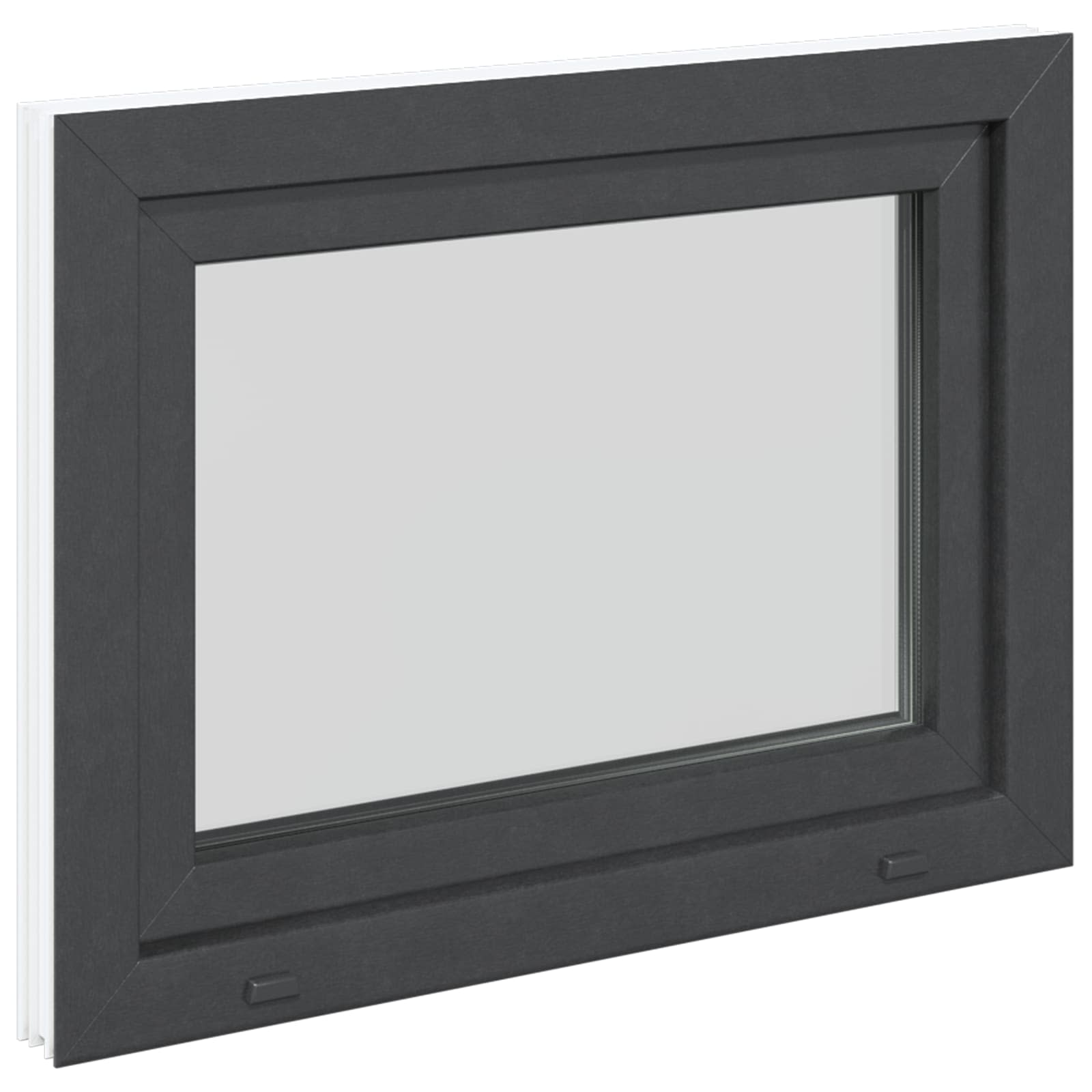Prozor za podrum RISOR 80 x 50 cm PVC i staklo Antracit