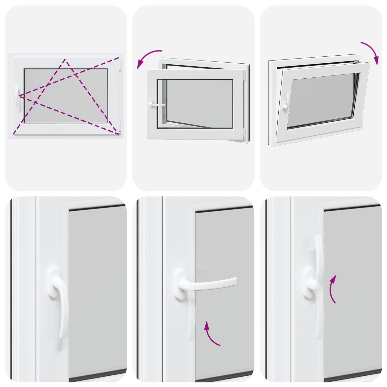 Prozor za podrum RISOR 80 x 50 cm PVC i staklo Antracit