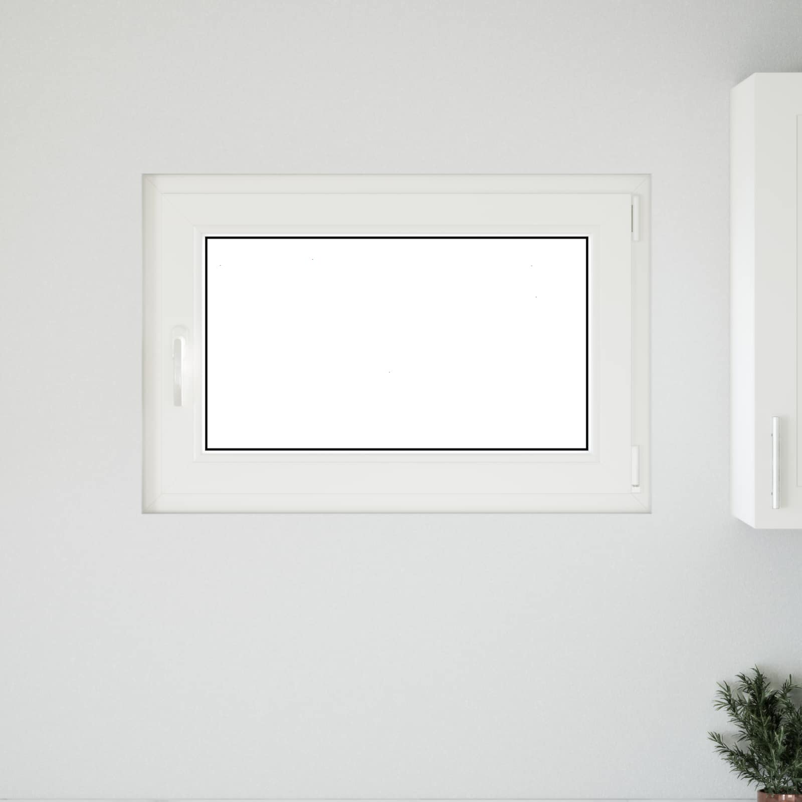 Prozor za podrum RISOR 80 x 70 cm PVC i staklo Antracit