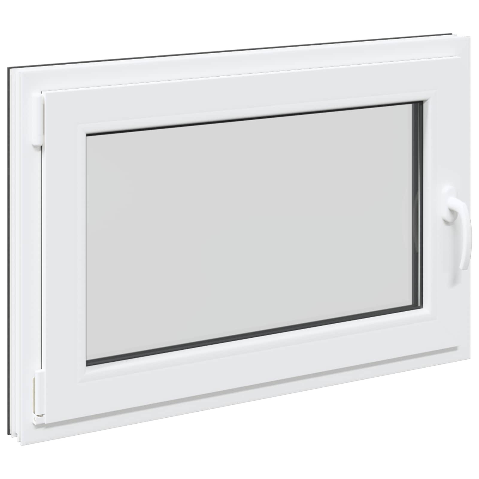 Prozor za podrum RISOR 90 x 50 cm PVC i staklo Antracit
