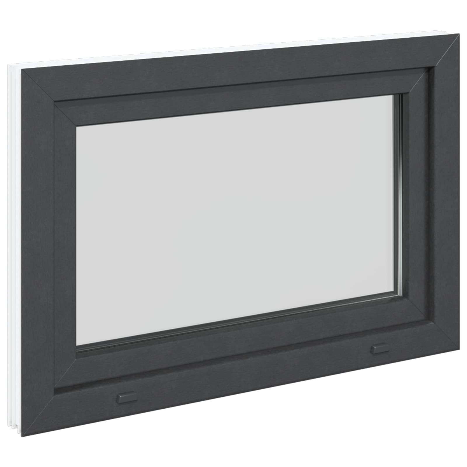 Prozor za podrum RISOR 90 x 50 cm PVC i staklo Antracit