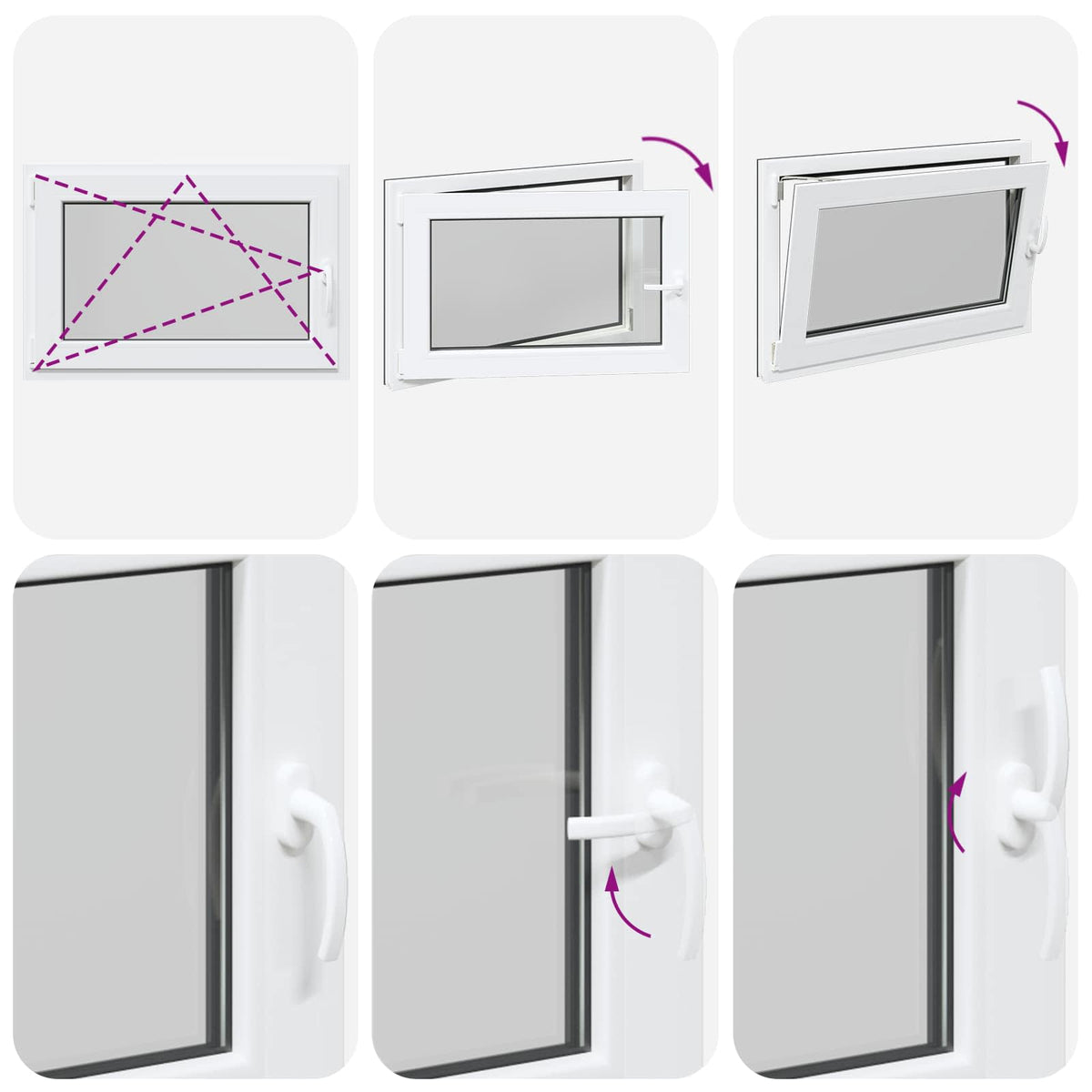 Prozor za podrum RISOR 90 x 50 cm PVC i staklo Antracit