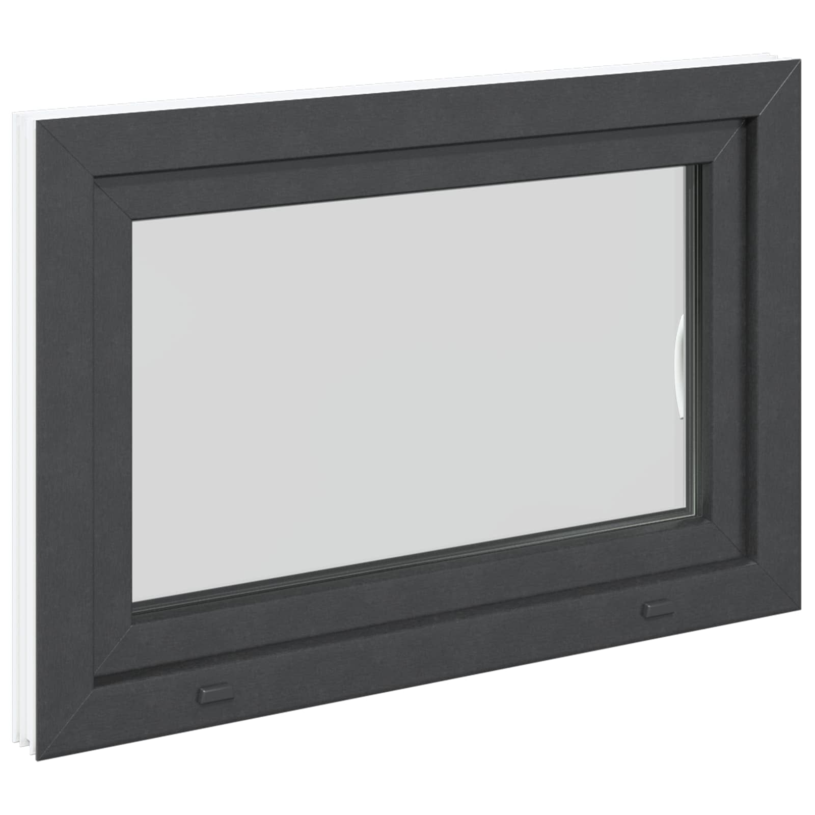Prozor za podrum RISOR 90 x 60 cm PVC i staklo Antracit