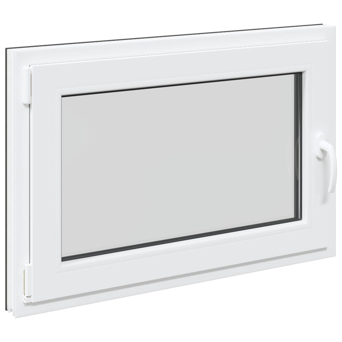 Prozor za podrum RISOR 90 x 70 cm PVC i staklo Antracit