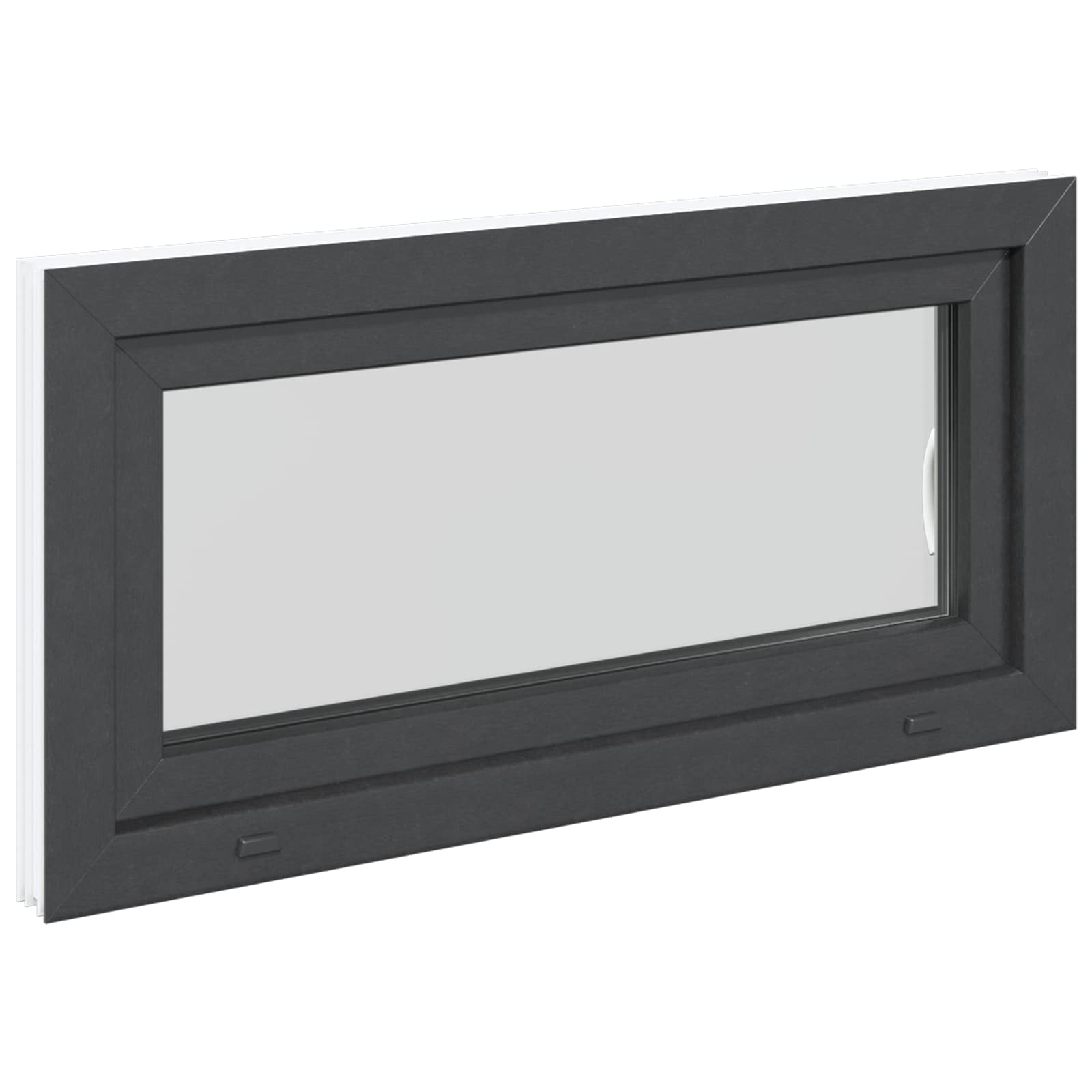 Prozor za podrum RISOR 100 x 50 cm PVC i staklo Antracit