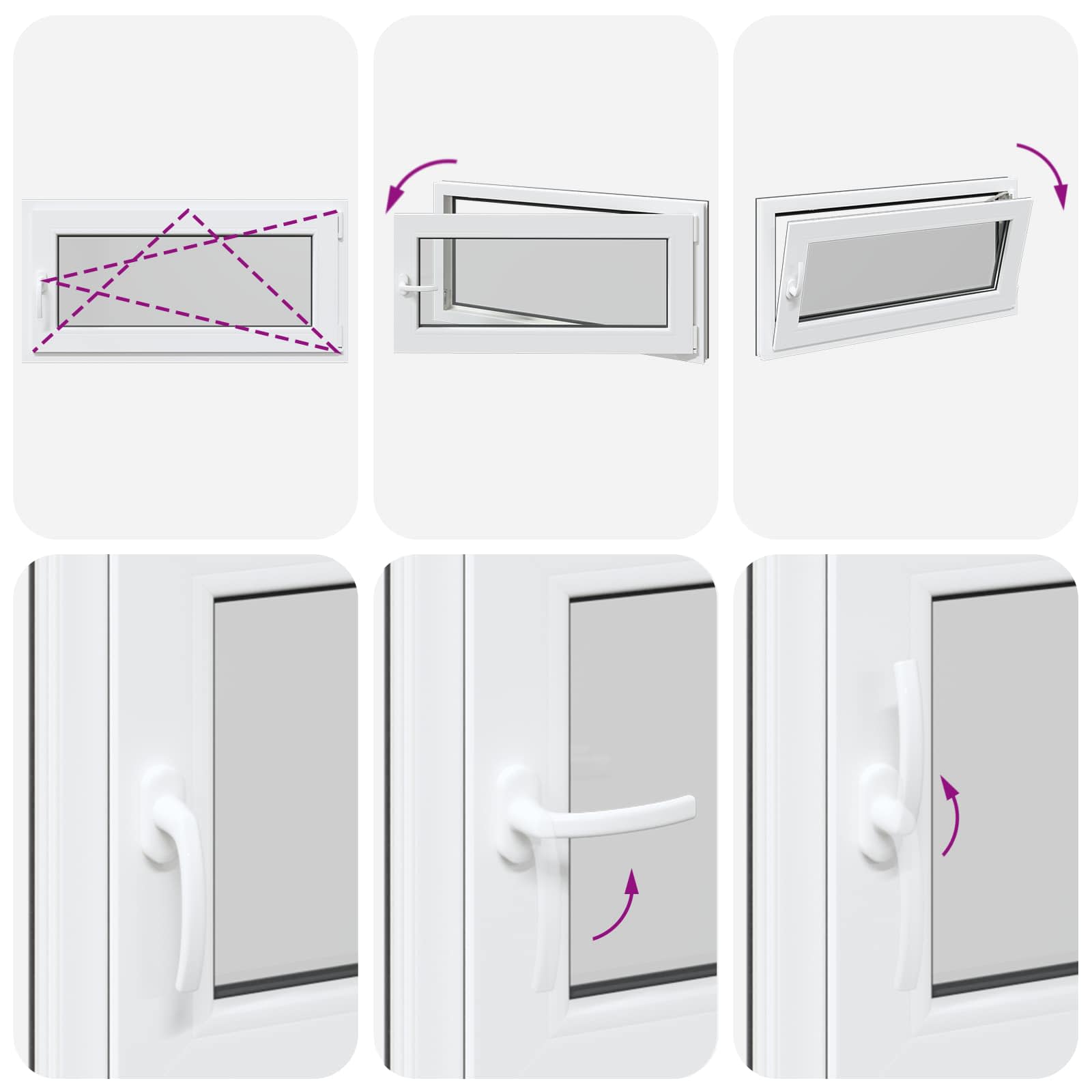 Prozor za podrum RISOR 100 x 50 cm PVC i staklo Antracit