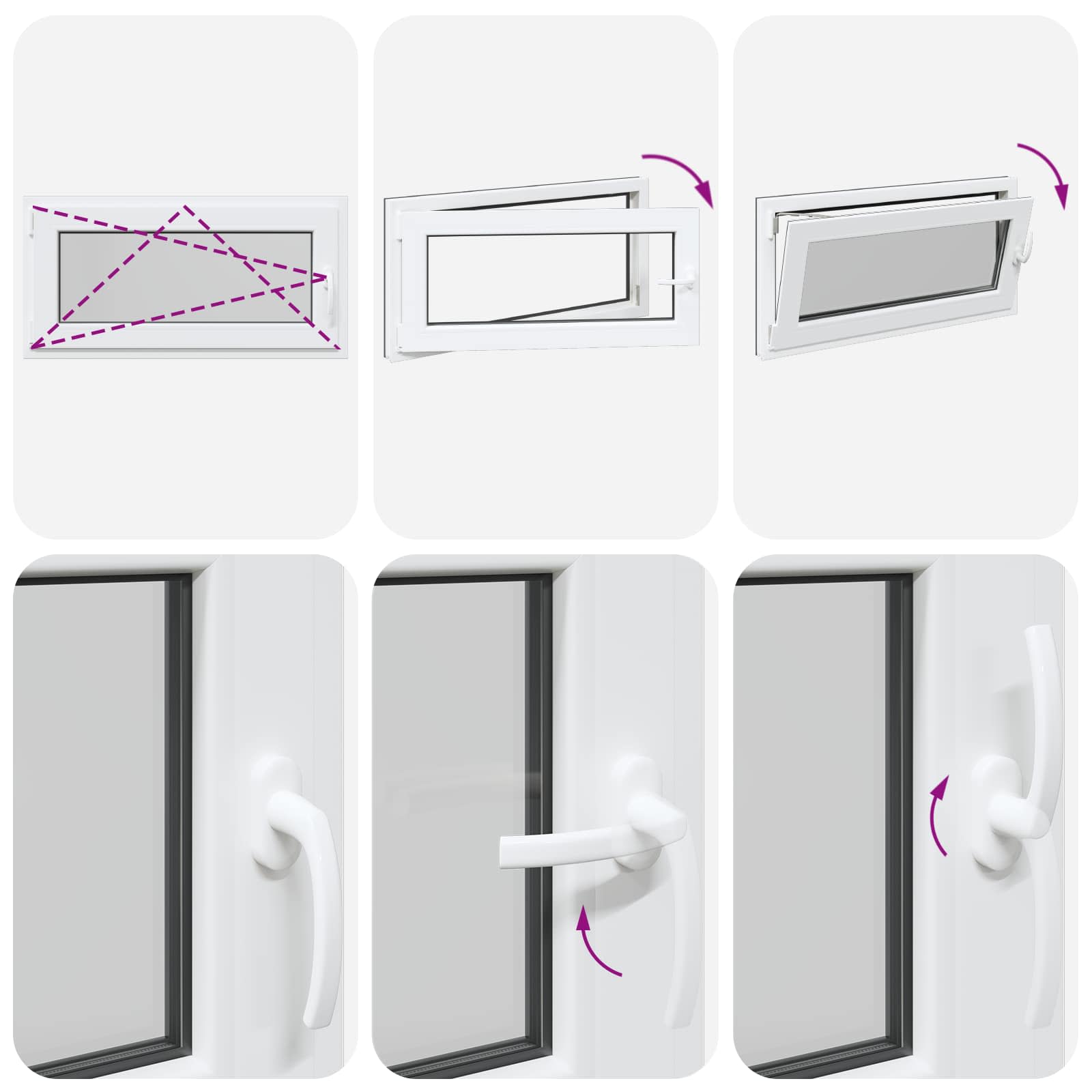 Prozor za podrum RISOR 100 x 50 cm PVC i staklo Antracit