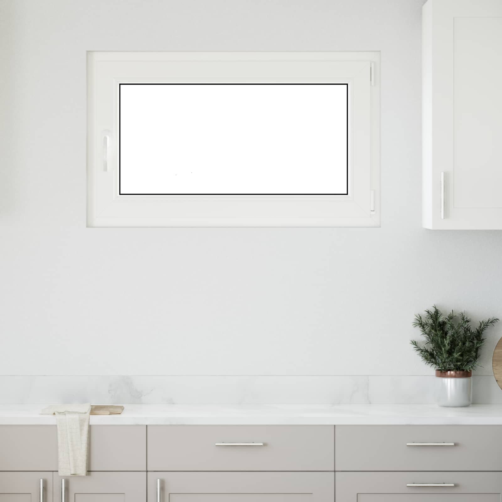 Prozor za podrum RISOR 100 x 60 cm PVC i staklo Antracit