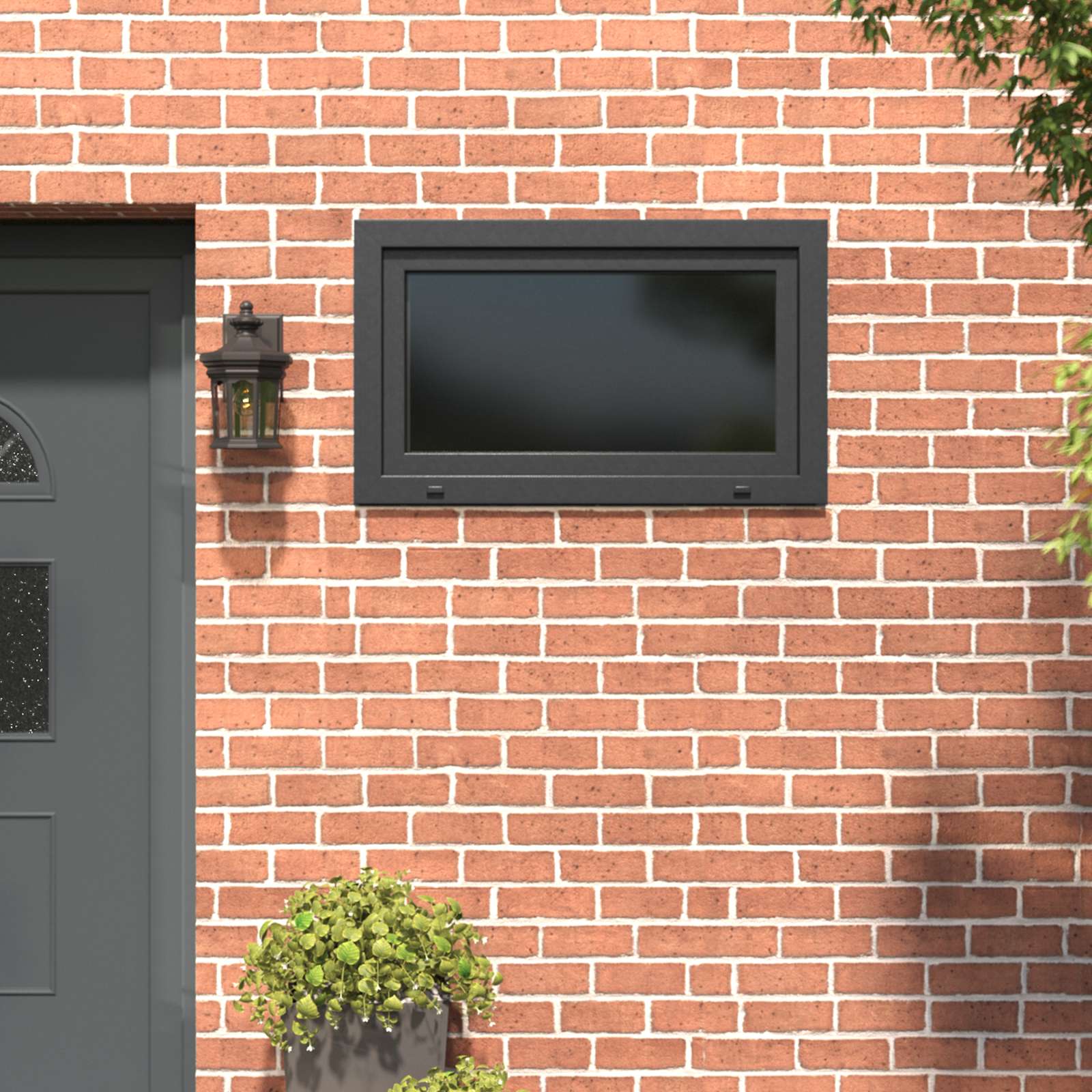 Prozor za podrum RISOR 100 x 70 cm PVC i staklo Antracit