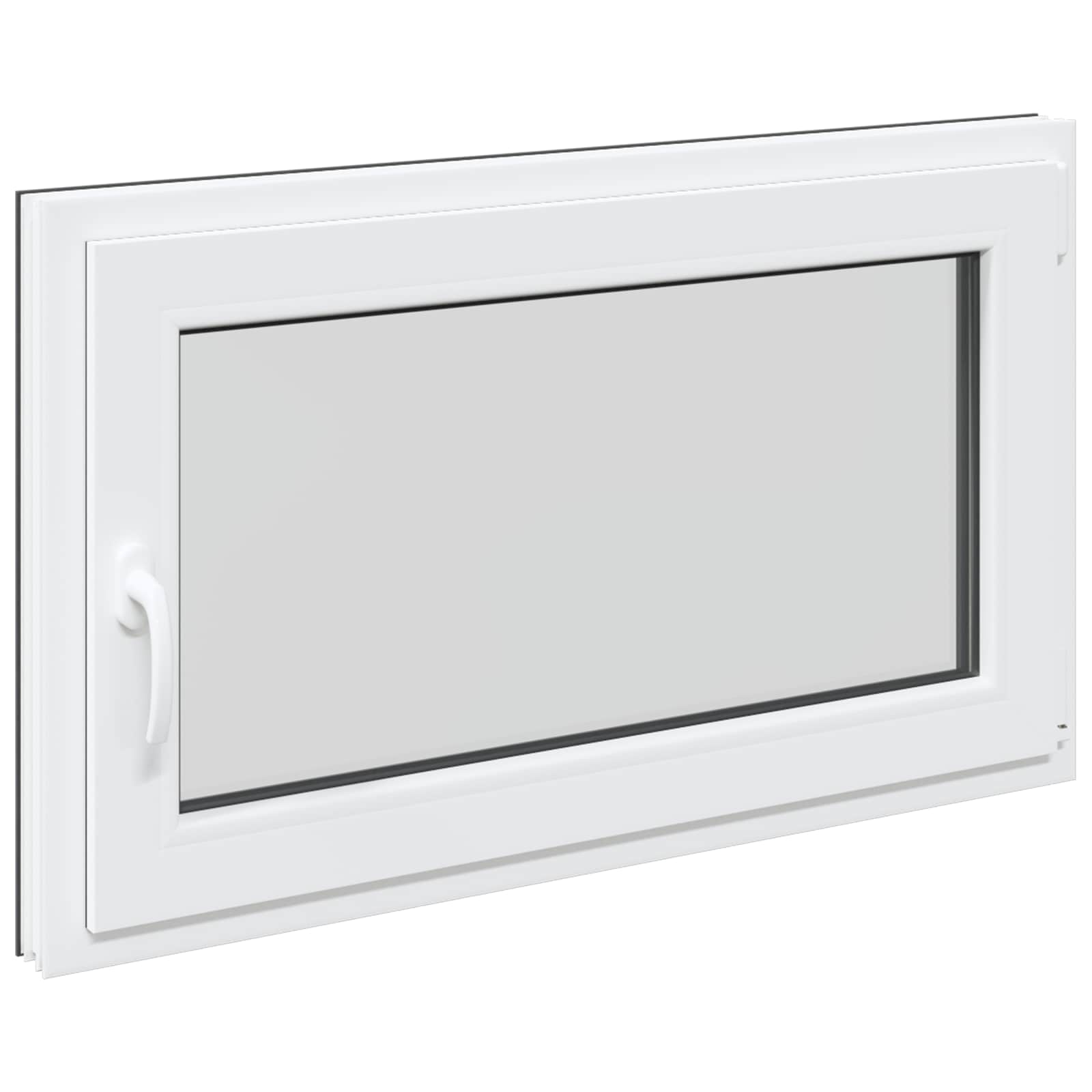 Prozor za podrum RISOR 100 x 70 cm PVC i staklo Antracit