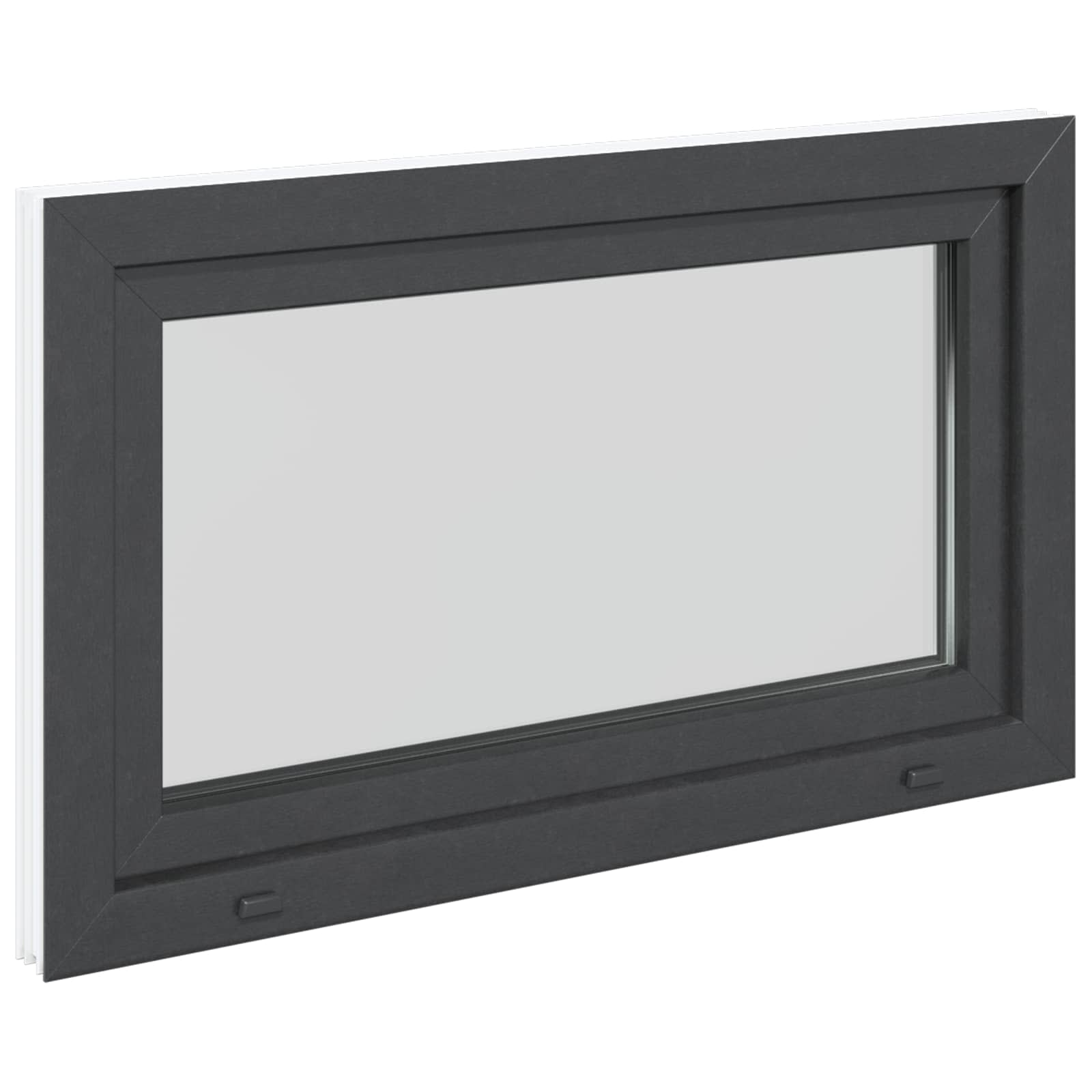 Prozor za podrum RISOR 100 x 70 cm PVC i staklo Antracit