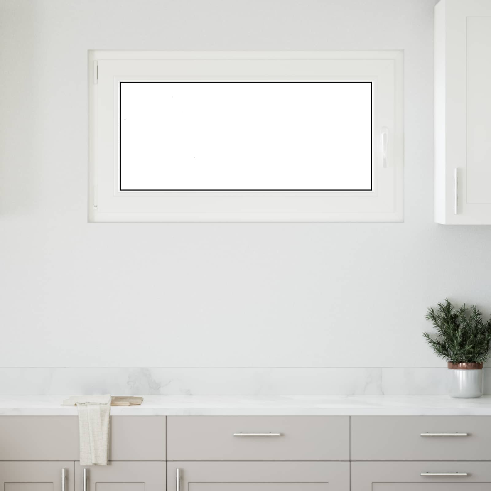 Prozor za podrum RISOR 110 x 50 cm PVC i staklo Antracit