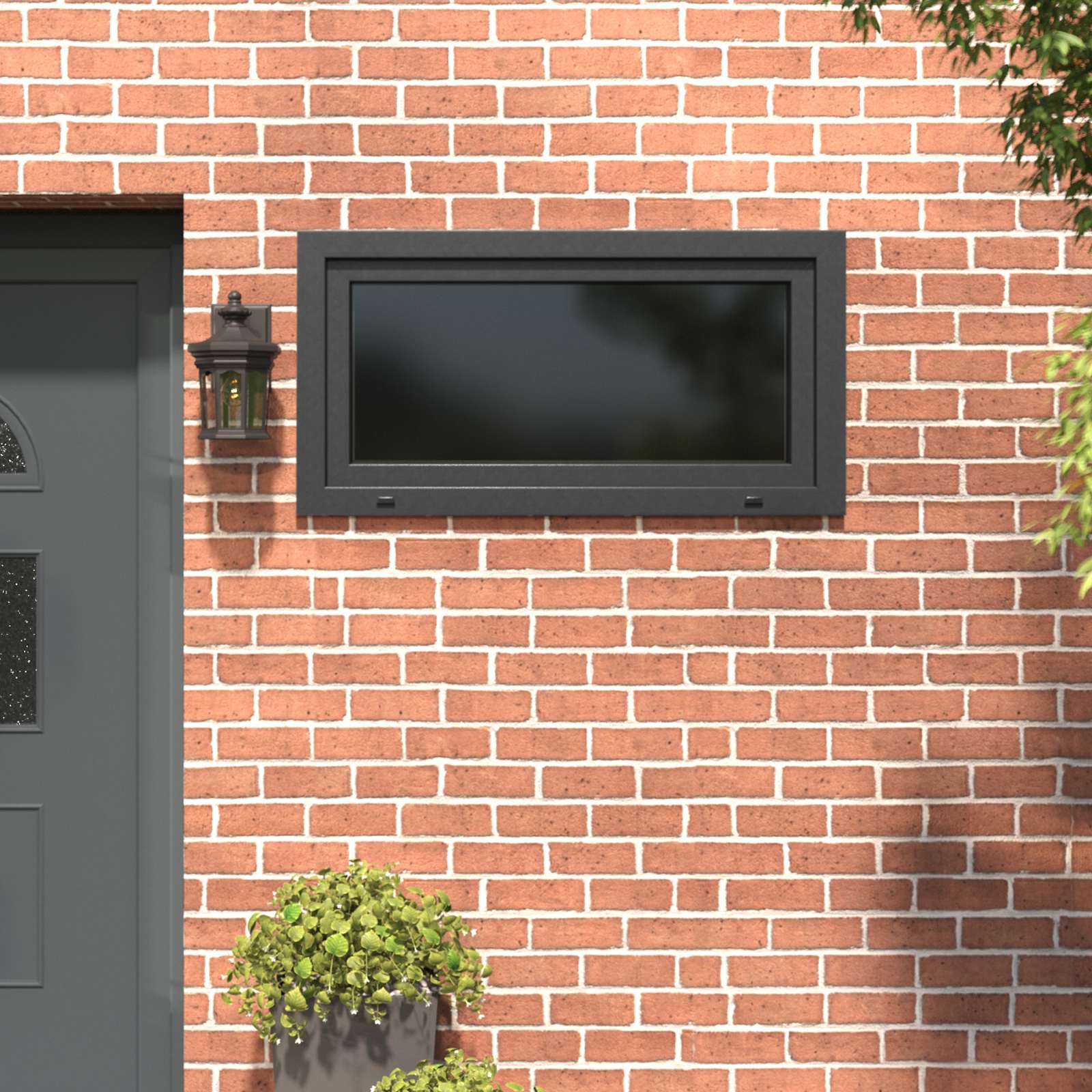 Prozor za podrum RISOR 110 x 60 cm PVC i staklo Antracit