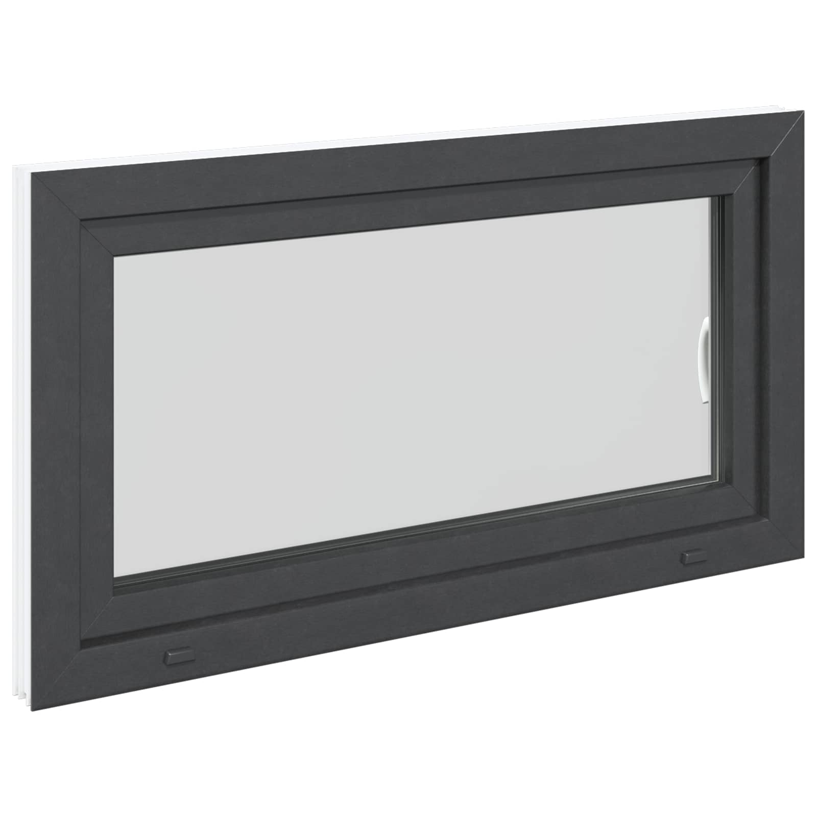Prozor za podrum RISOR 110 x 60 cm PVC i staklo Antracit