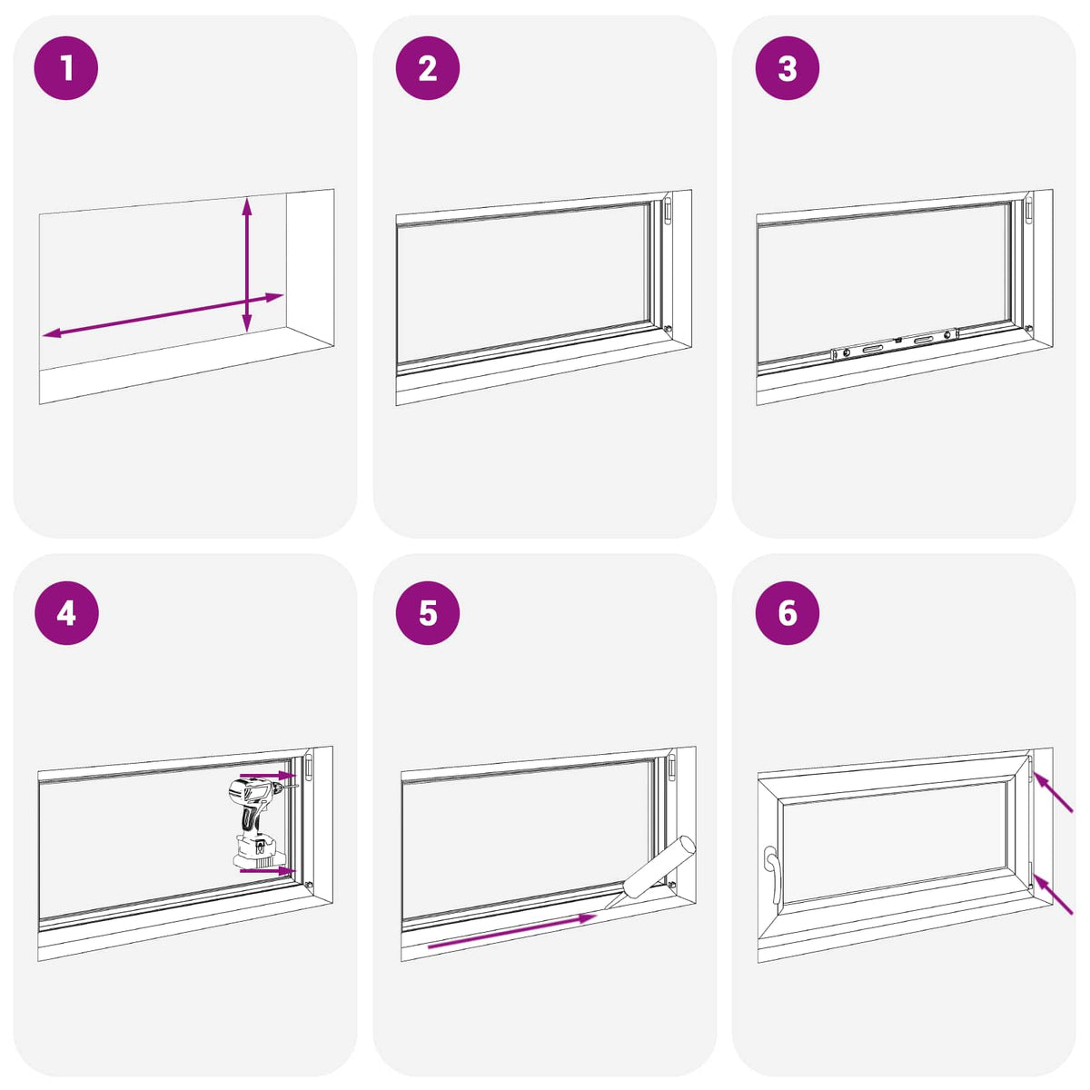 Prozor za podrum RISOR 110 x 70 cm PVC i staklo Antracit