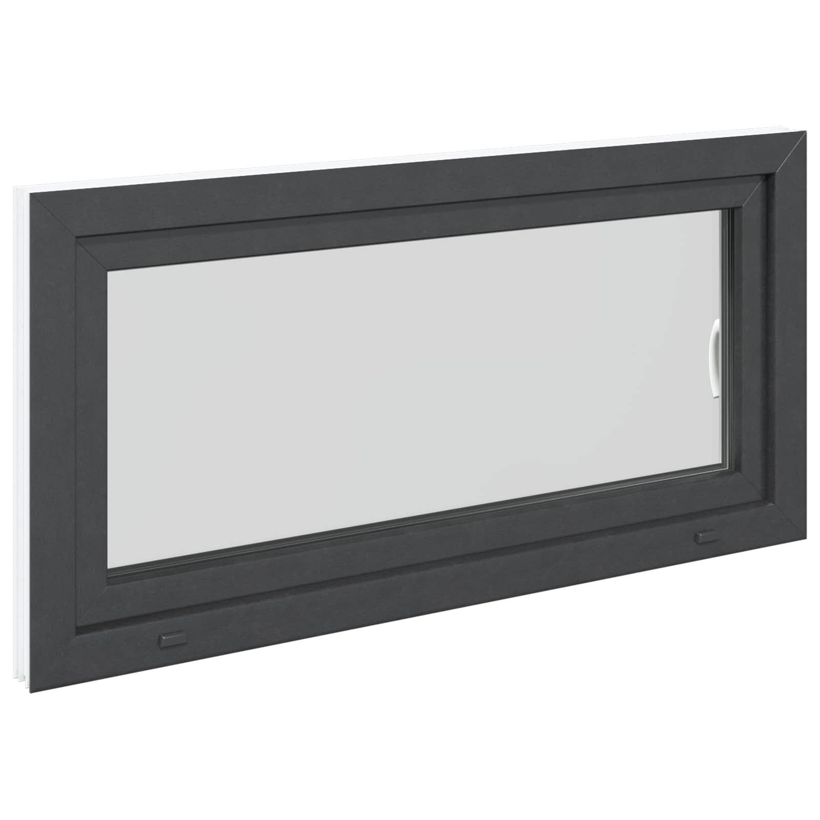 Prozor za podrum RISOR 120 x 60 cm PVC i staklo Antracit