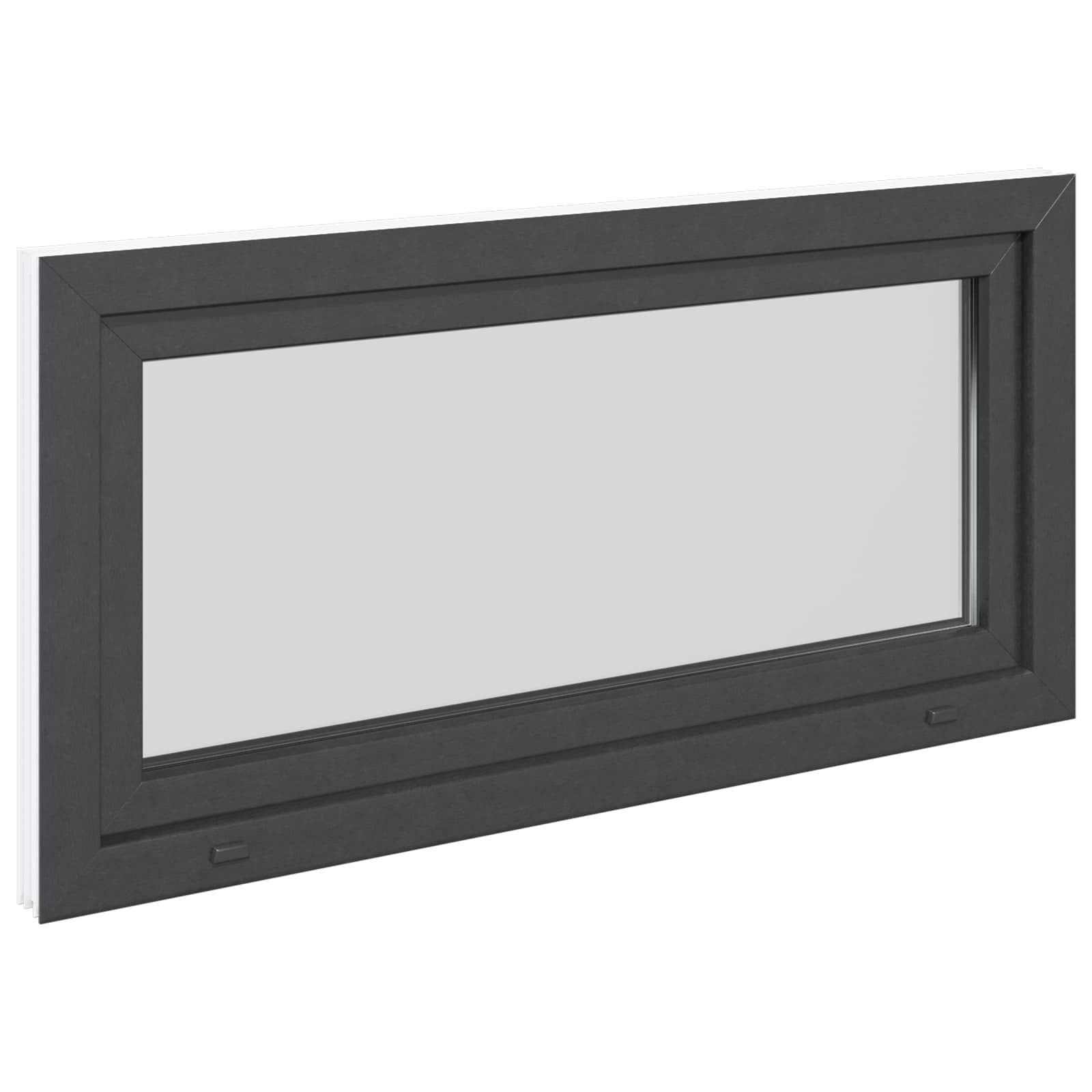 Prozor za podrum RISOR 120 x 60 cm PVC i staklo Antracit