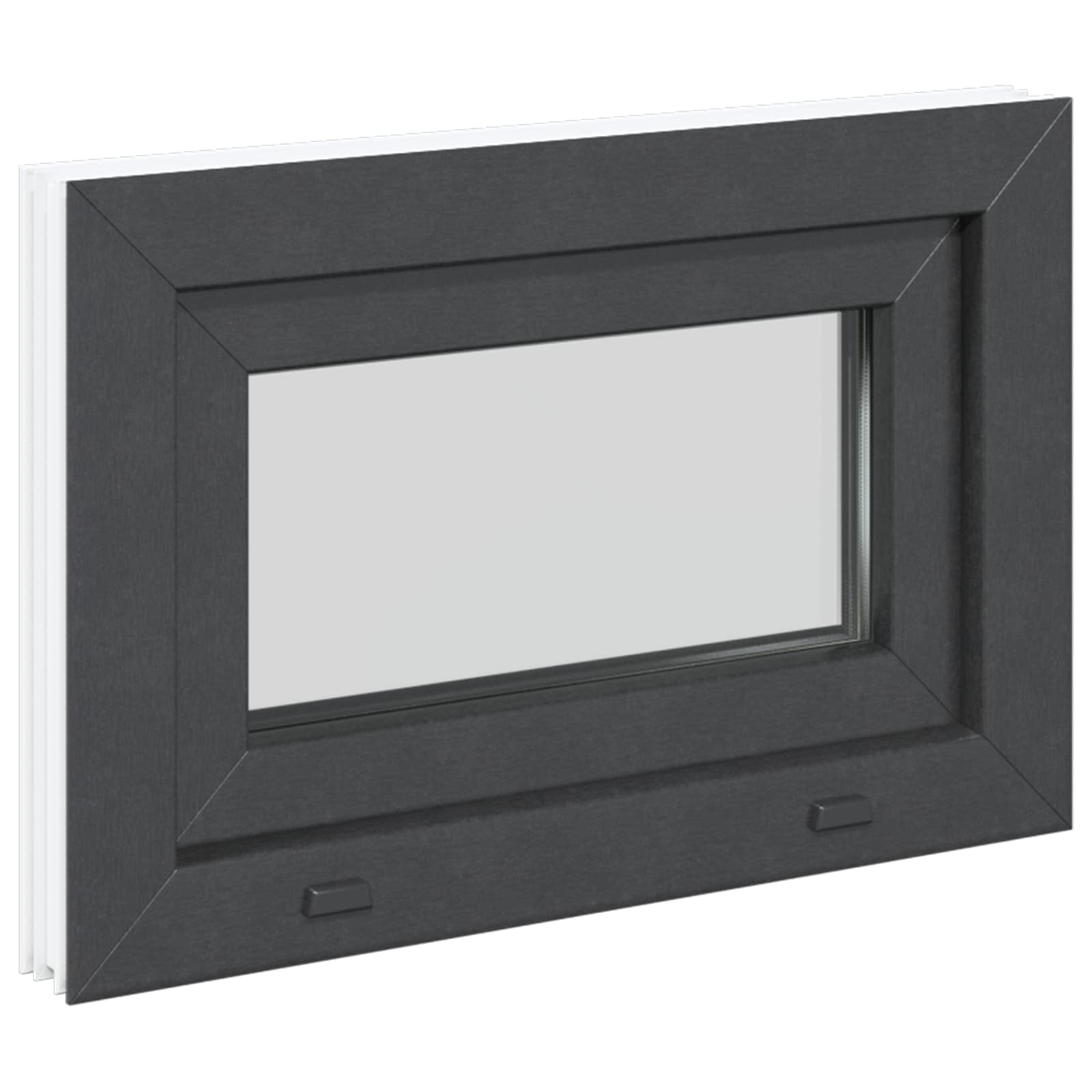 Prozor za podrum RISOR 60 x 40 cm PVC i staklo Antracit