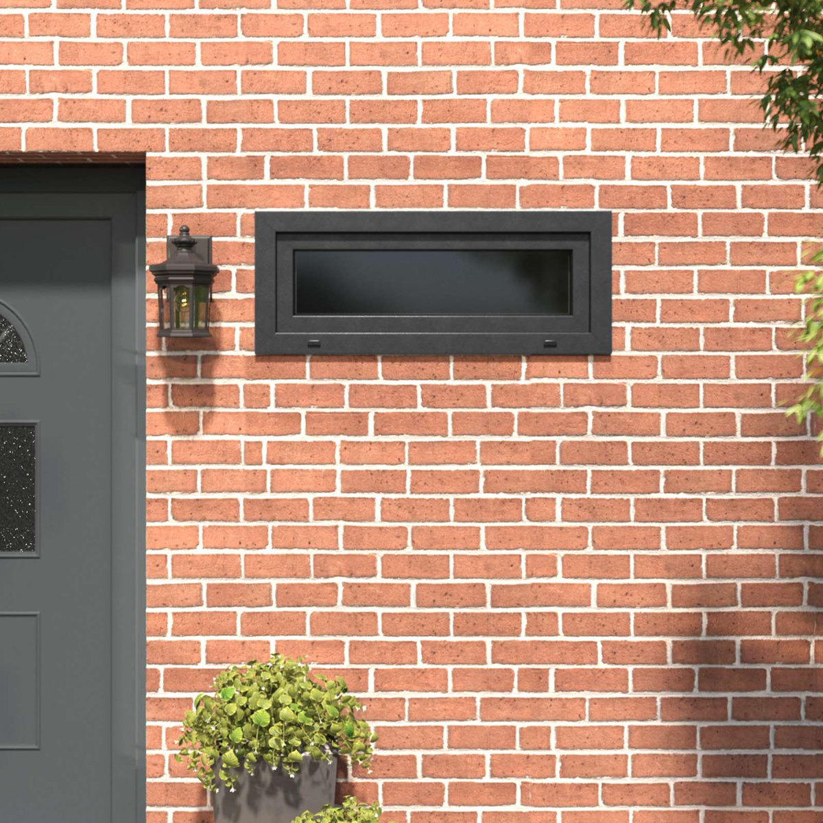 Prozor za podrum RISOR 100 x 40 cm PVC i staklo Antracit