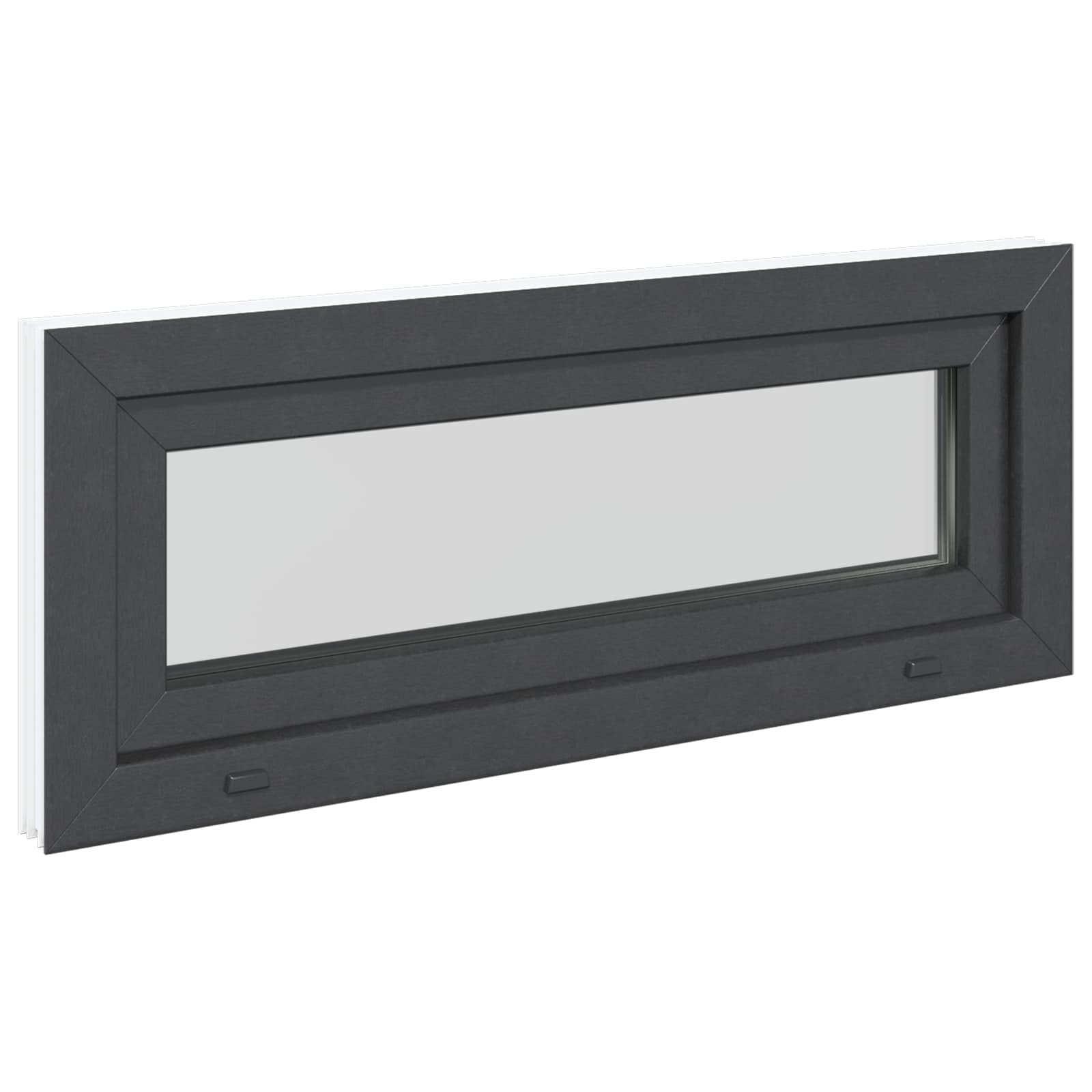 Prozor za podrum RISOR 100 x 40 cm PVC i staklo Antracit