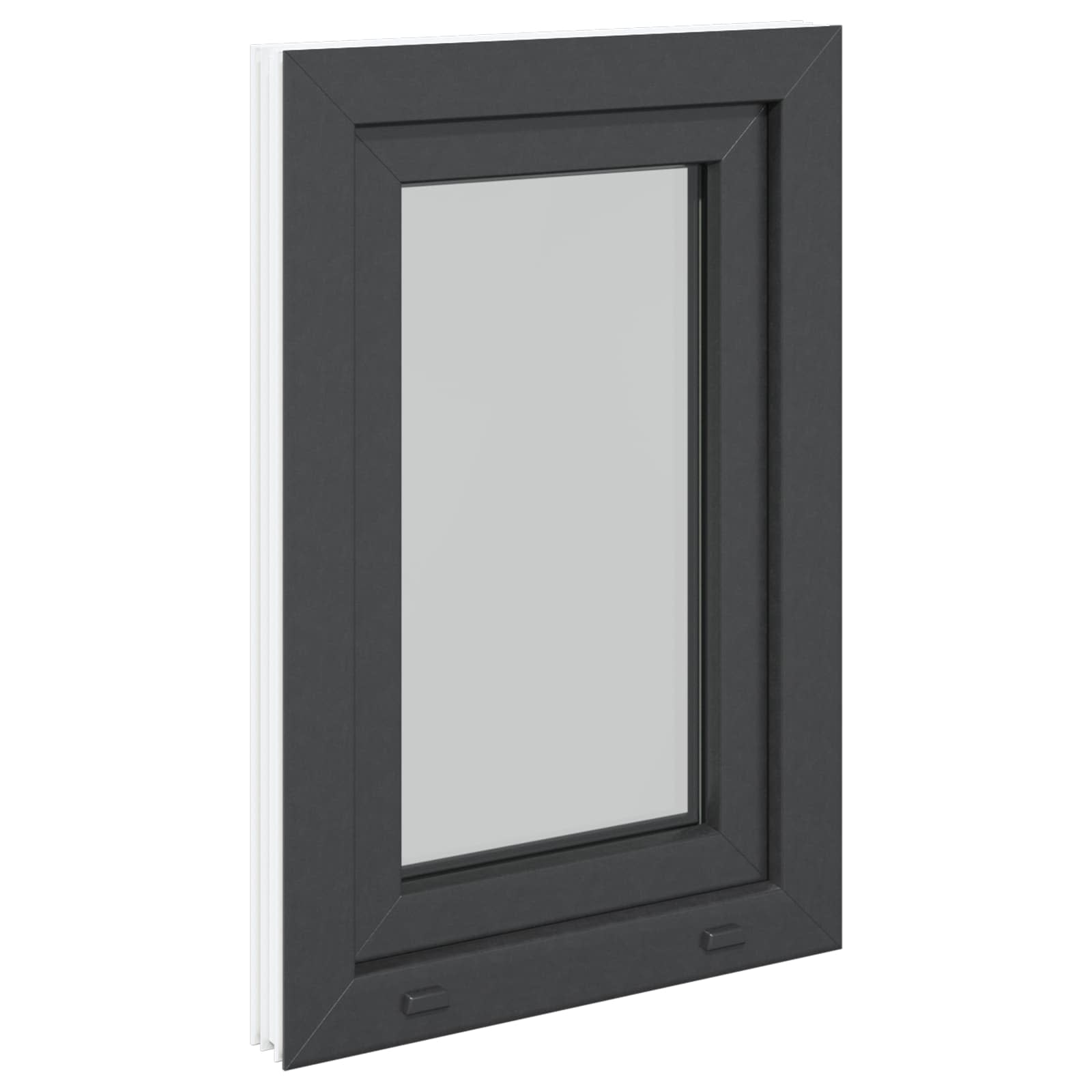 Prozor za podrum RISOR 50 x 75 cm PVC i staklo Antracit