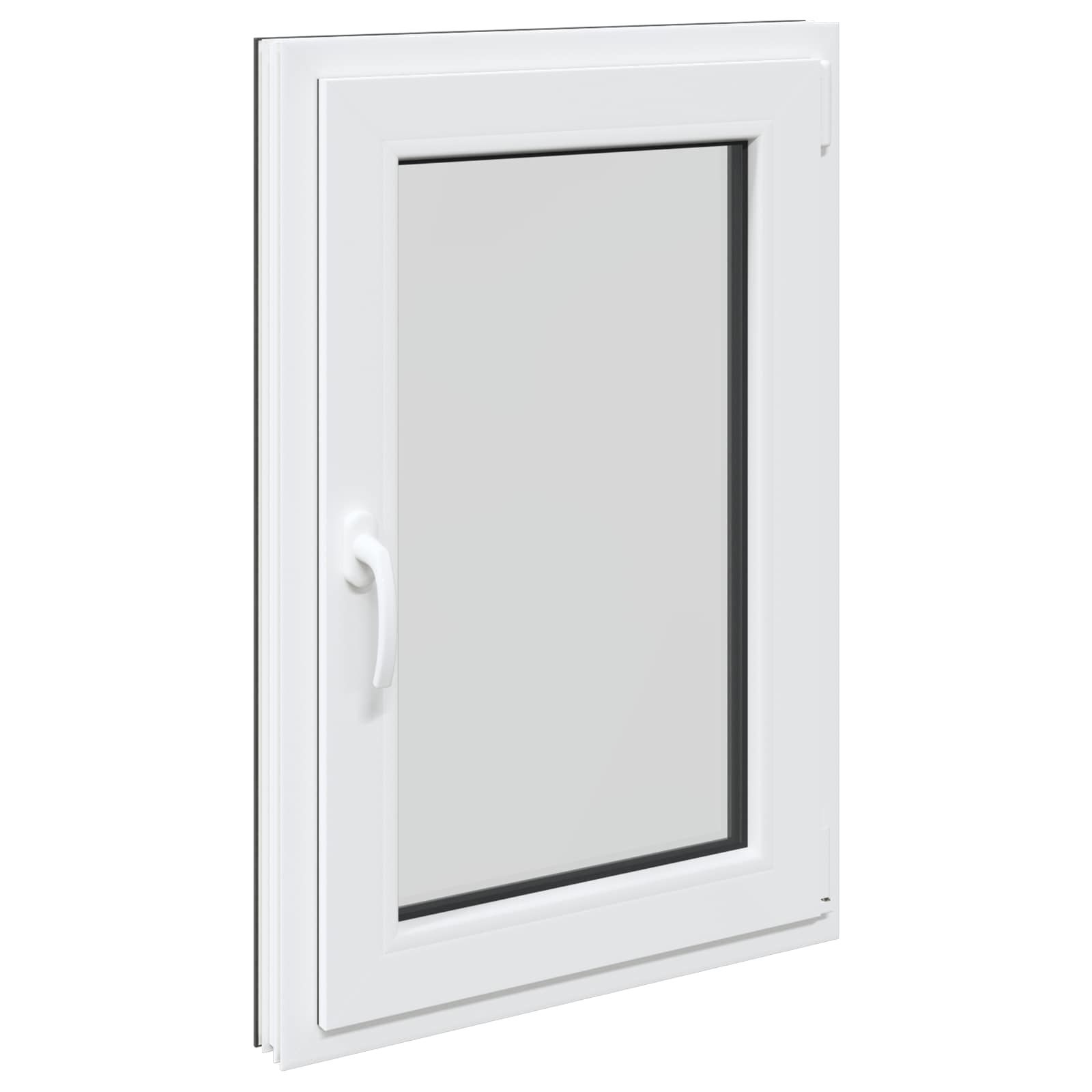 Prozor za podrum RISOR 60 x 80 cm PVC i staklo Antracit