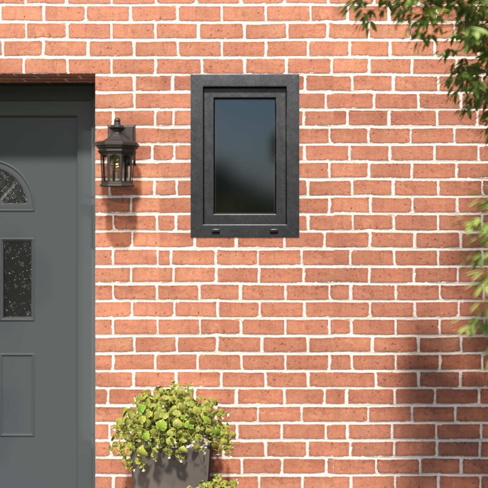 Prozor za podrum RISOR 60 x 90 cm PVC i staklo Antracit