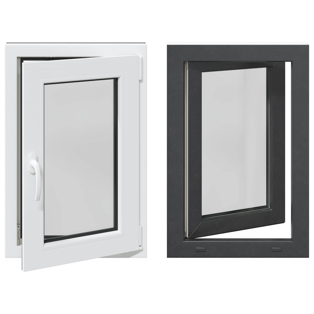 Prozor za podrum RISOR 60 x 90 cm PVC i staklo Antracit