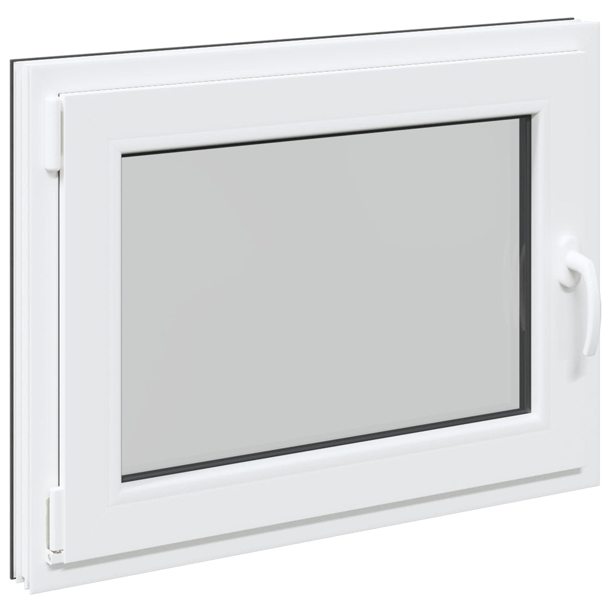Prozor za podrum RISOR 80 x 50 cm PVC i staklo Antracit