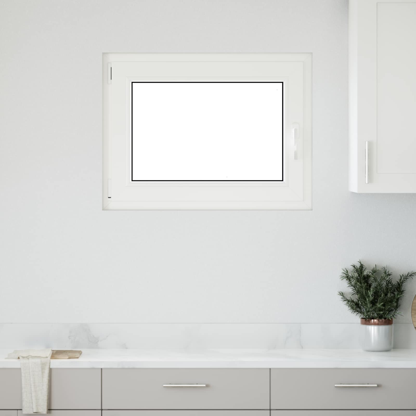 Prozor za podrum RISOR 90 x 50 cm PVC i staklo Antracit