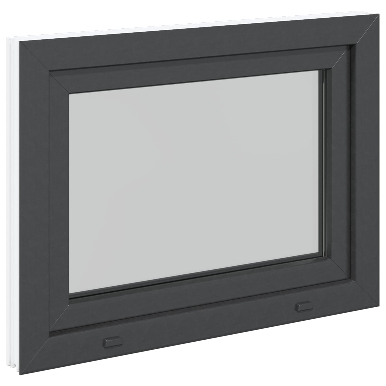 Prozor za podrum RISOR 90 x 50 cm PVC i staklo Antracit
