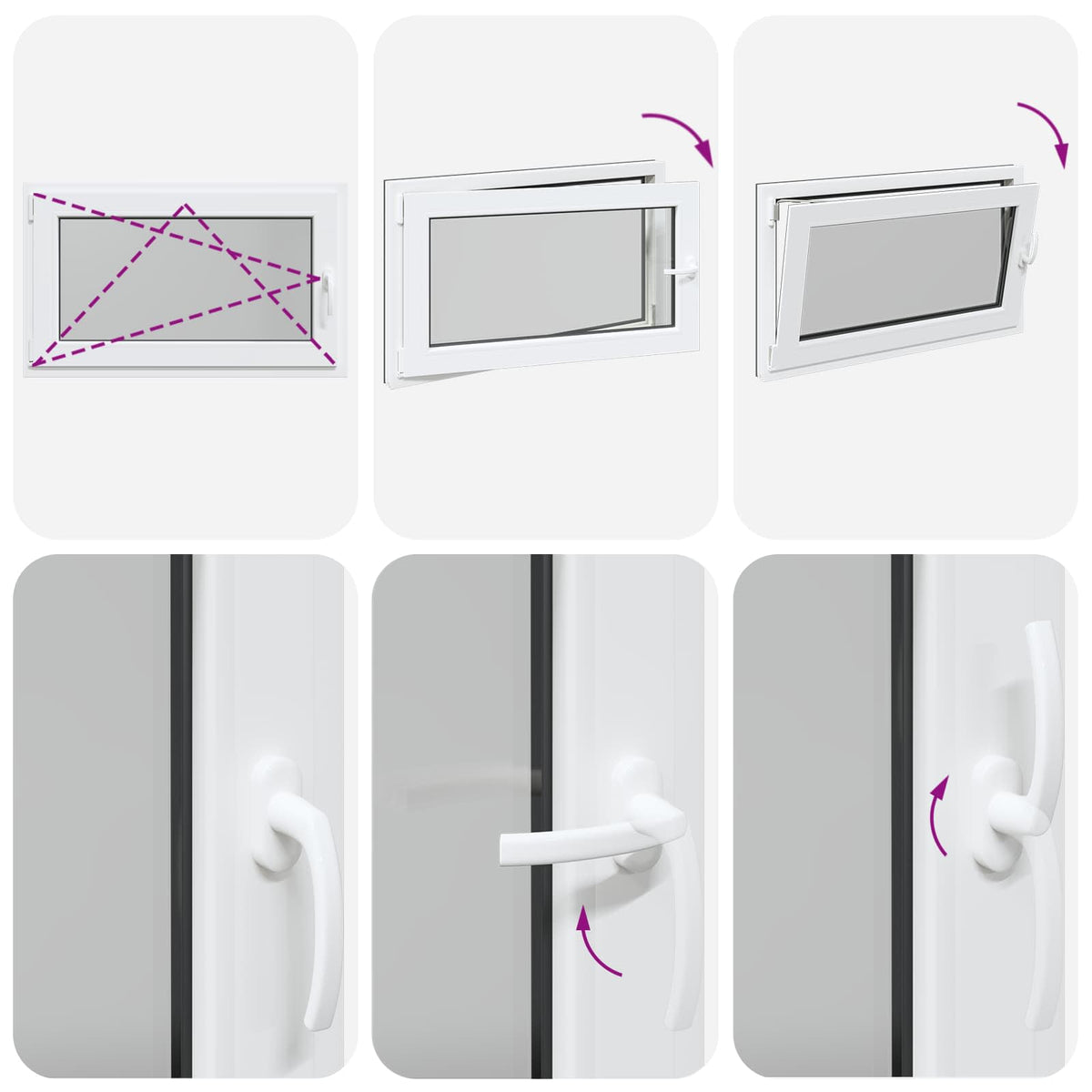 Prozor za podrum RISOR 100 x 70 cm PVC i staklo Antracit