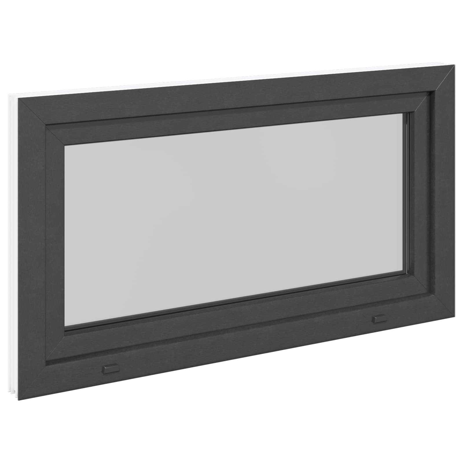 Prozor za podrum RISOR 110 x 50 cm PVC i staklo Antracit