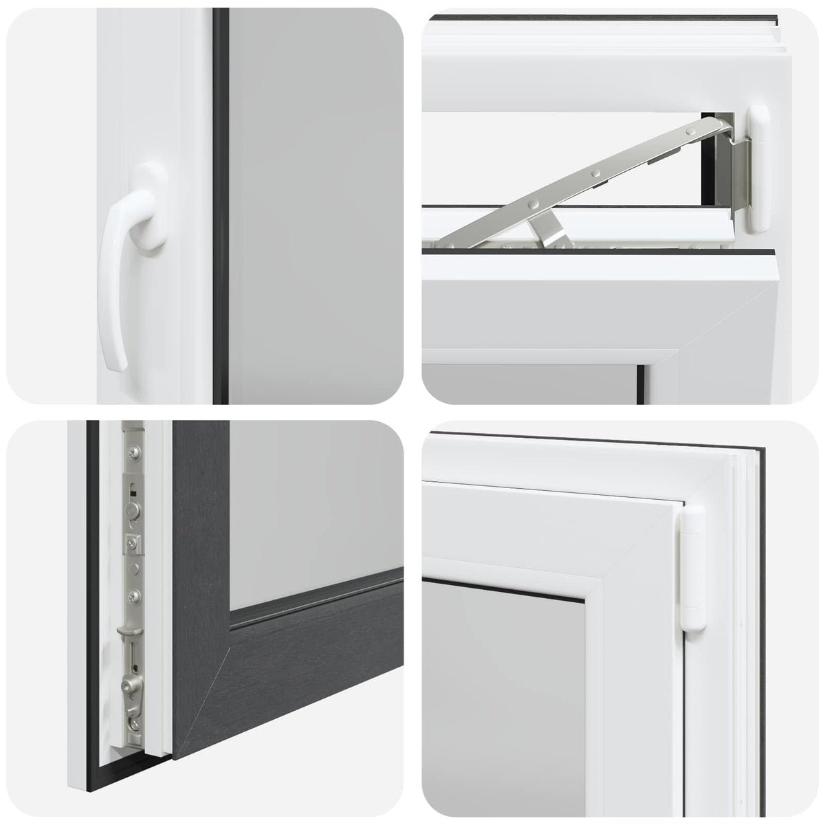 Prozor za podrum RISOR 110 x 60 cm PVC i staklo Antracit