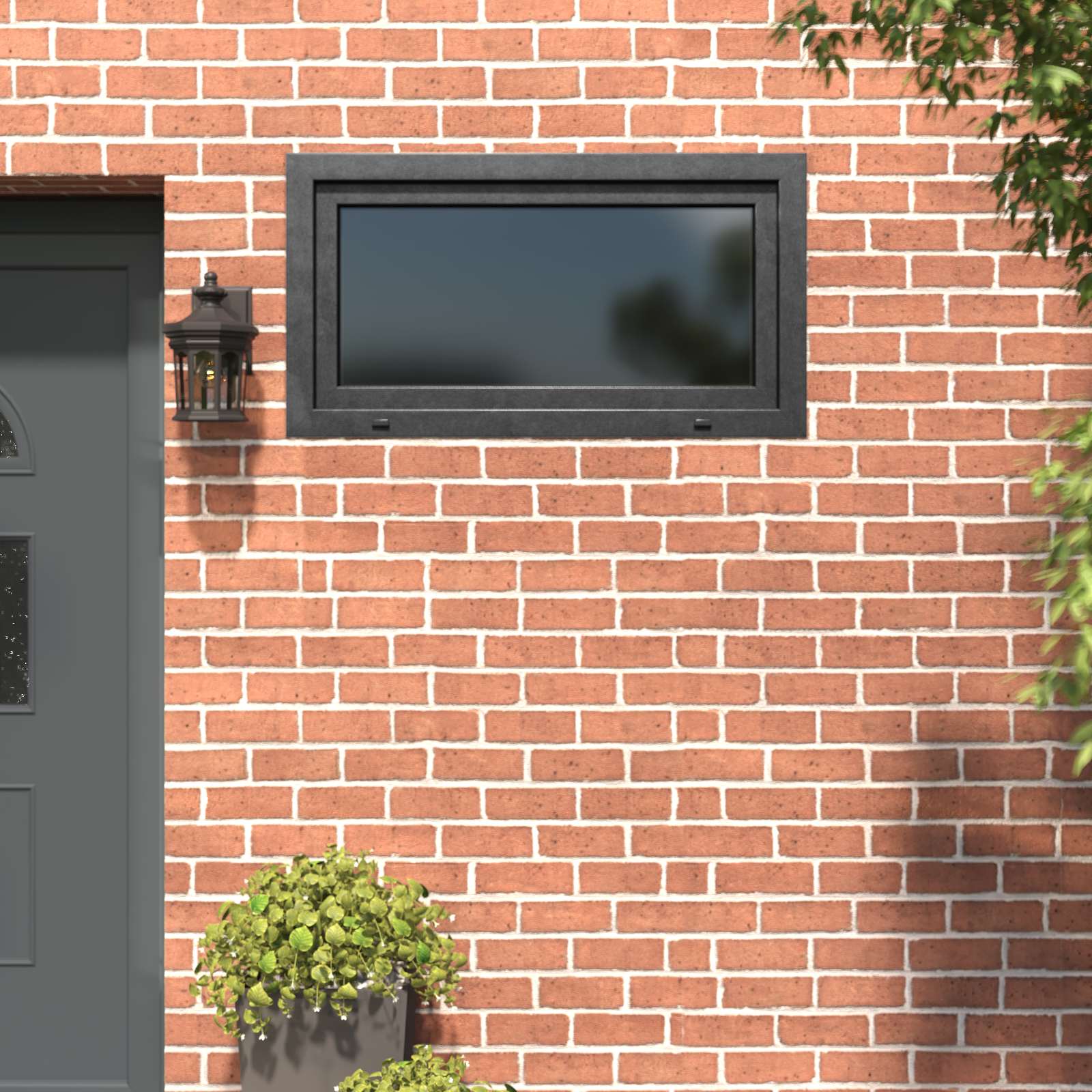 Prozor za podrum RISOR 110 x 60 cm PVC i staklo Antracit