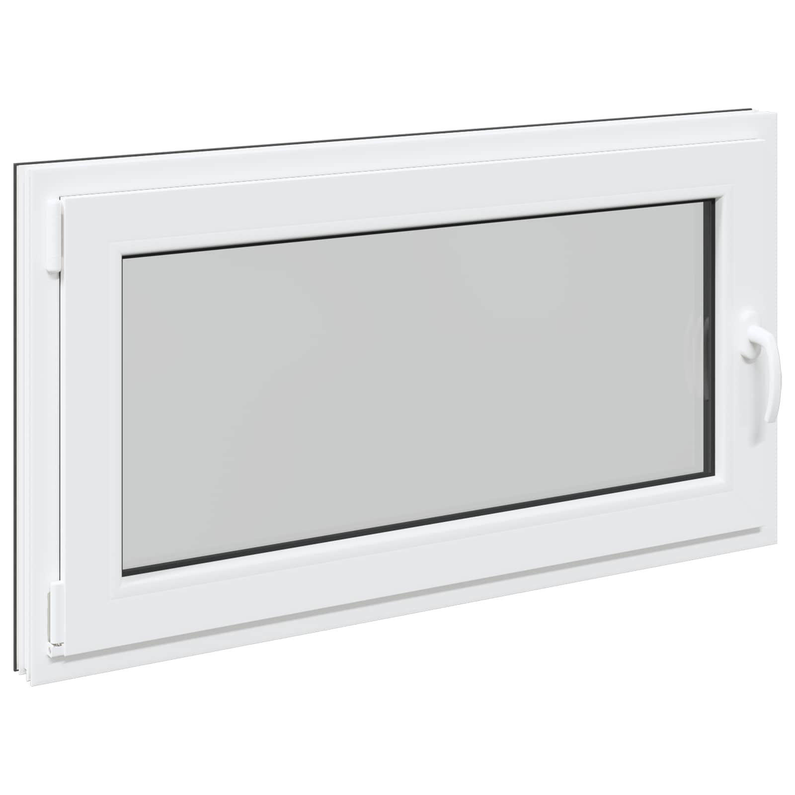Prozor za podrum RISOR 110 x 70 cm PVC i staklo Antracit