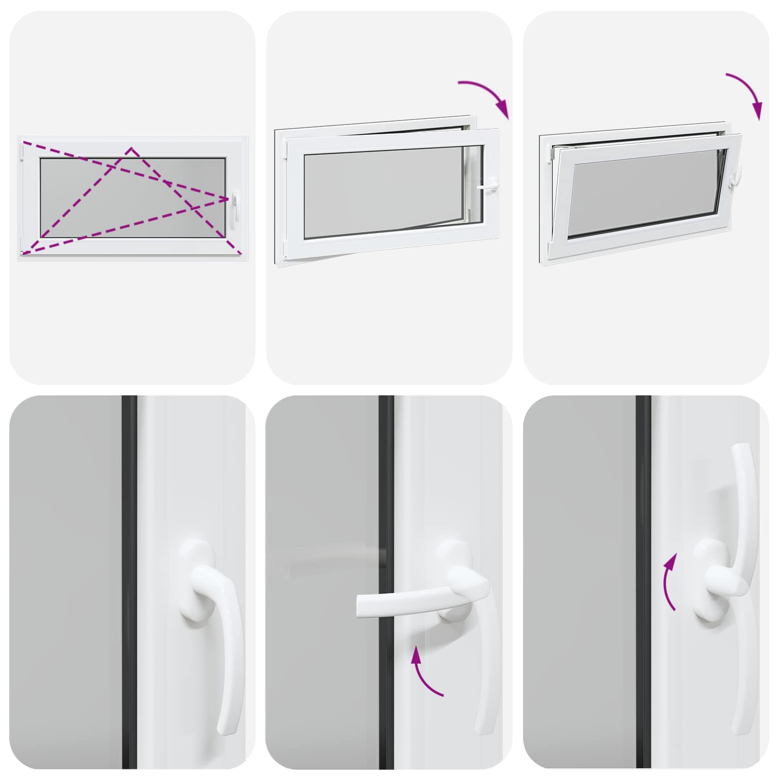 Prozor za podrum RISOR 110 x 70 cm PVC i staklo Antracit