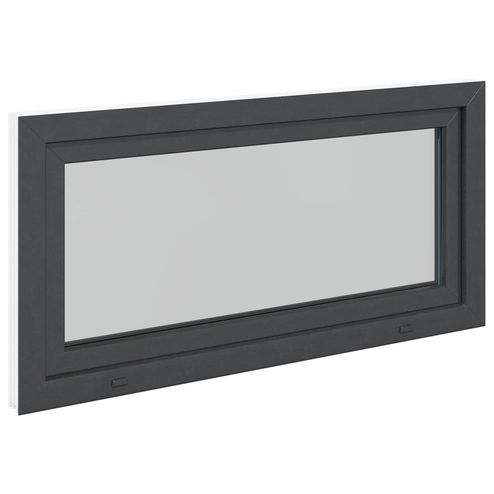 Prozor za podrum RISOR 120 x 60 cm PVC i staklo Antracit