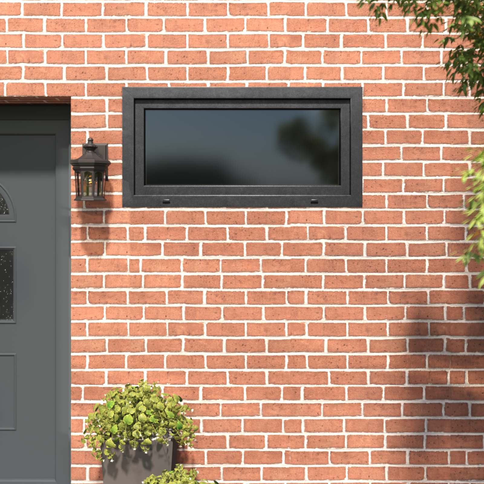 Prozor za podrum RISOR 120 x 60 cm PVC i staklo Antracit