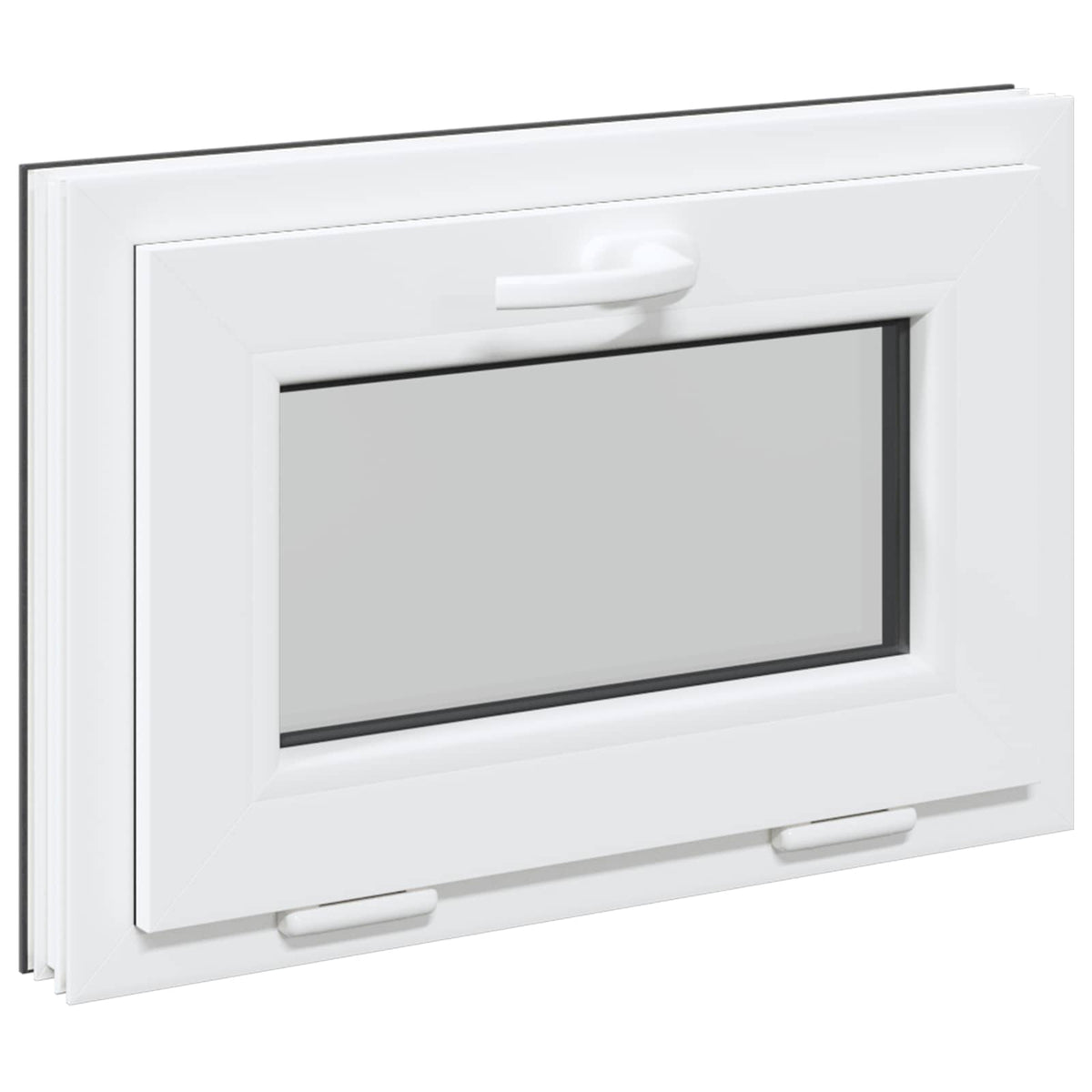 Prozor za podrum RISOR 60 x 40 cm PVC i staklo Antracit