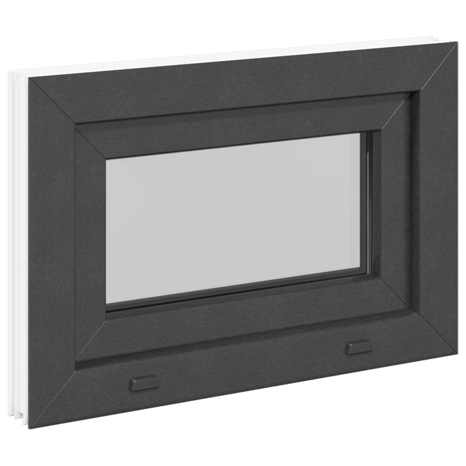 Prozor za podrum RISOR 60 x 40 cm PVC i staklo Antracit