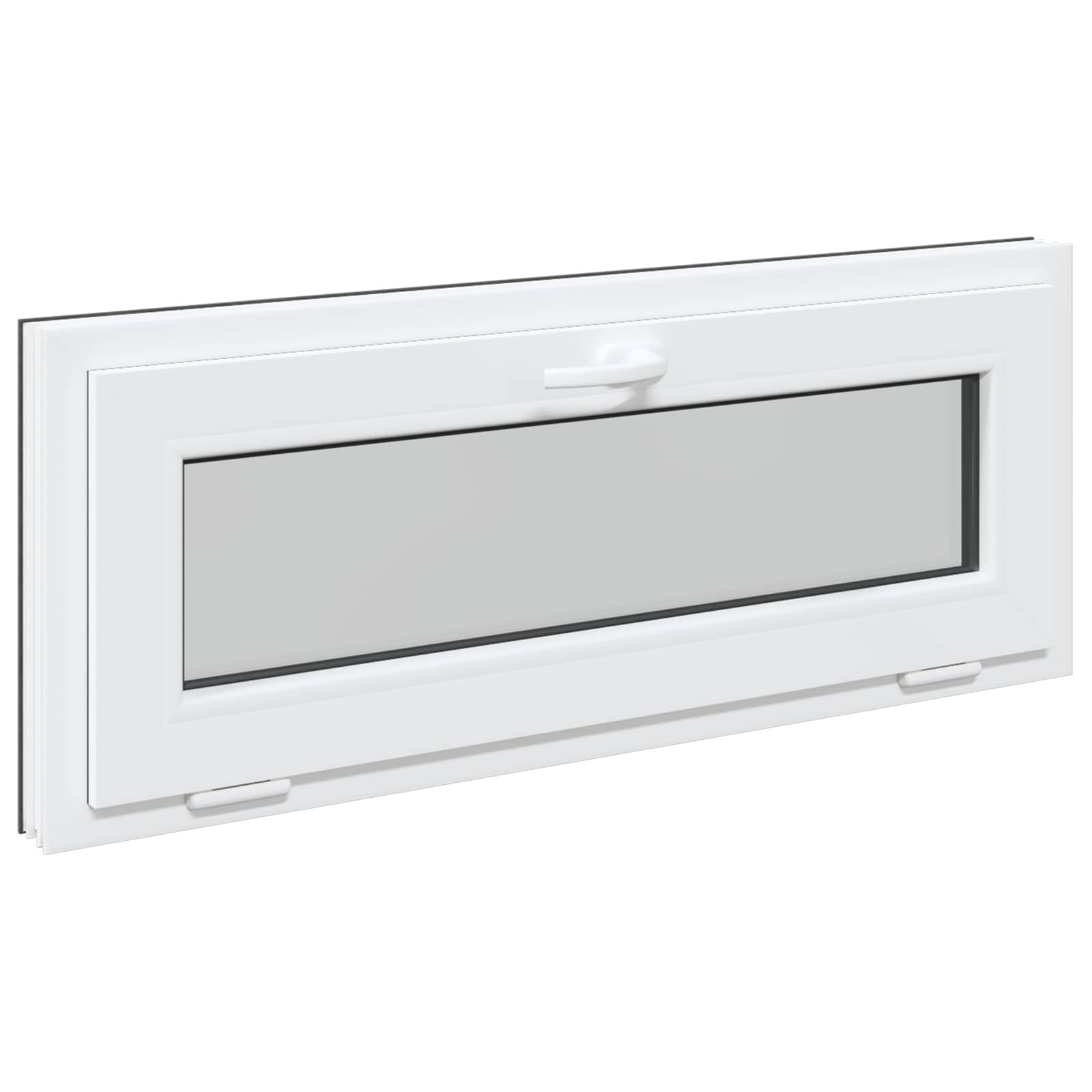 Prozor za podrum RISOR 100 x 40 cm PVC i staklo Antracit